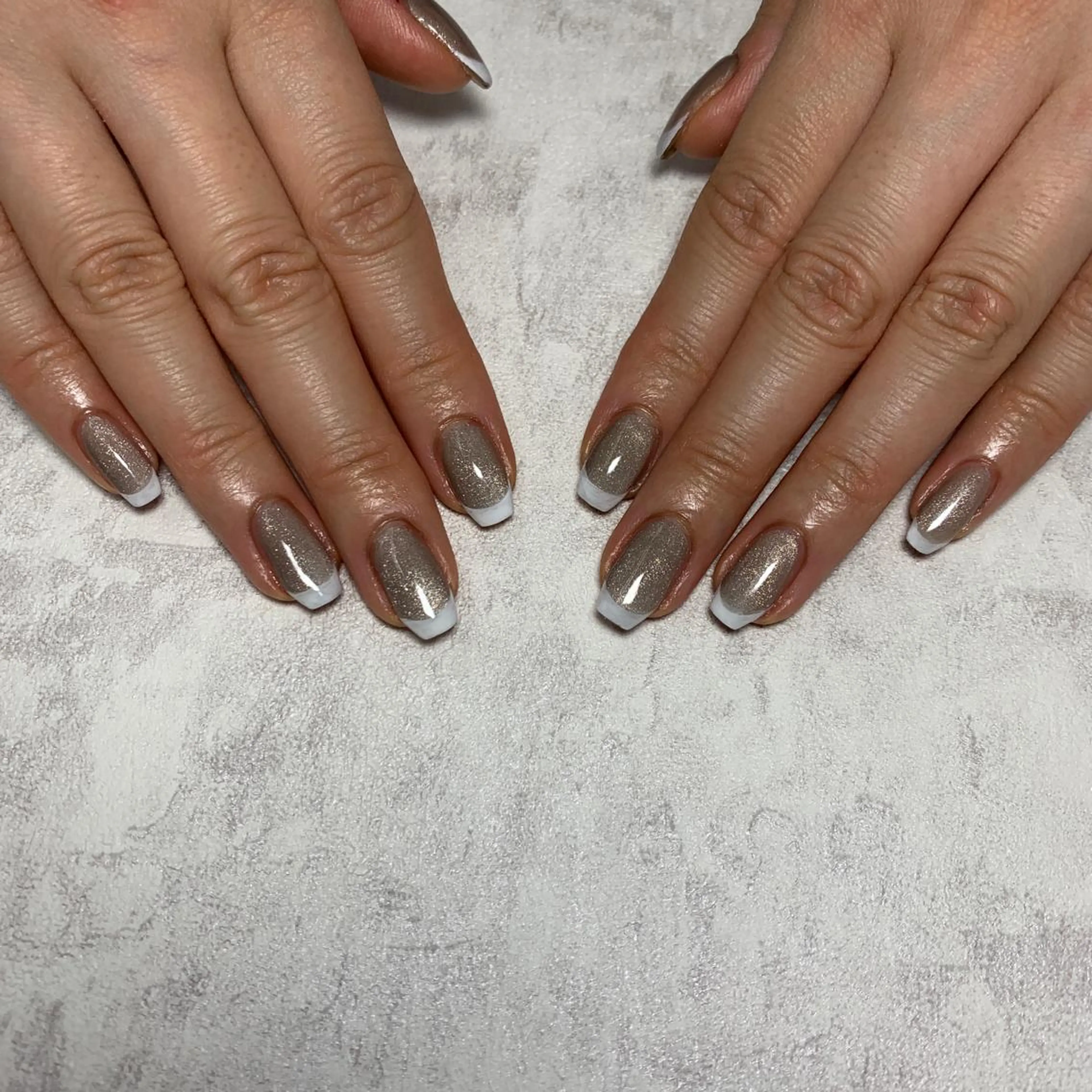 ネイル フレンチネイル マグネットネイル Li aile eye&nailのネイルデザイン