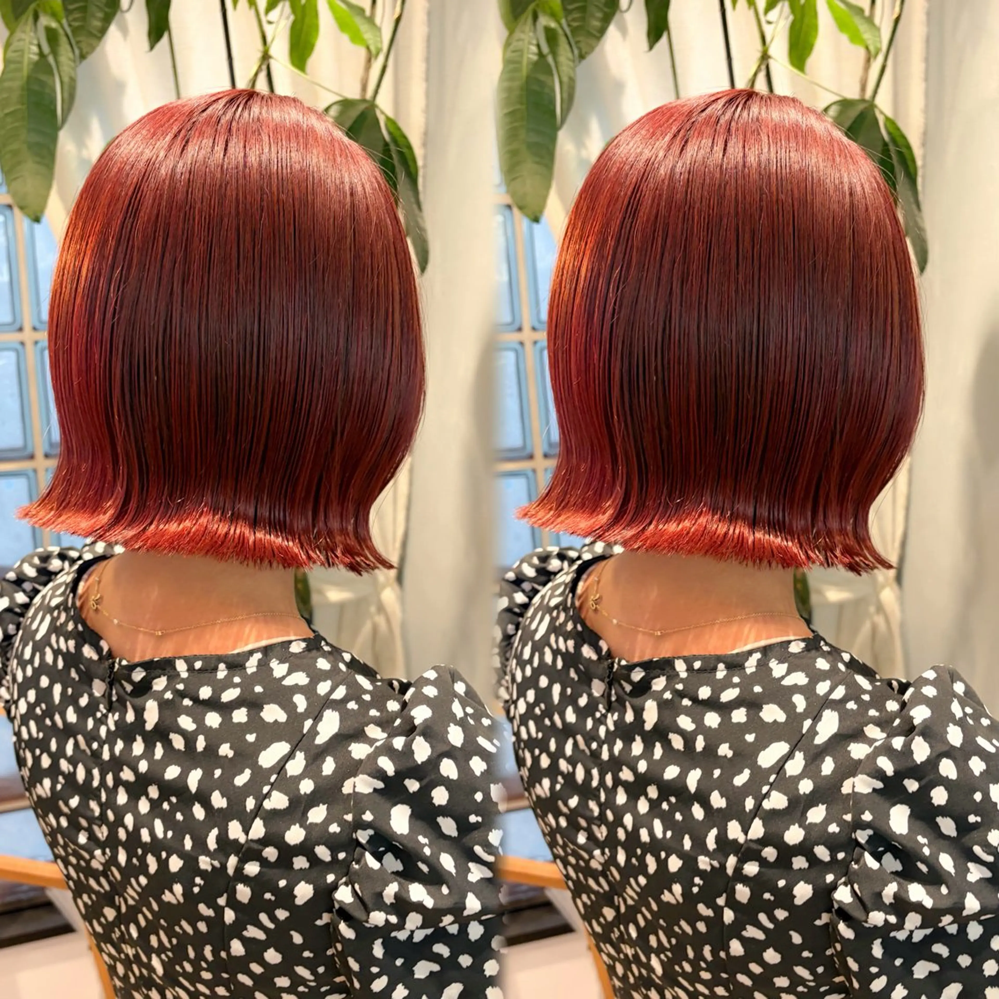 ショート カット ヘアカラー トリートメント ♥️ボブ縮毛矯正/暖 色/minami♥️のヘアスタイル