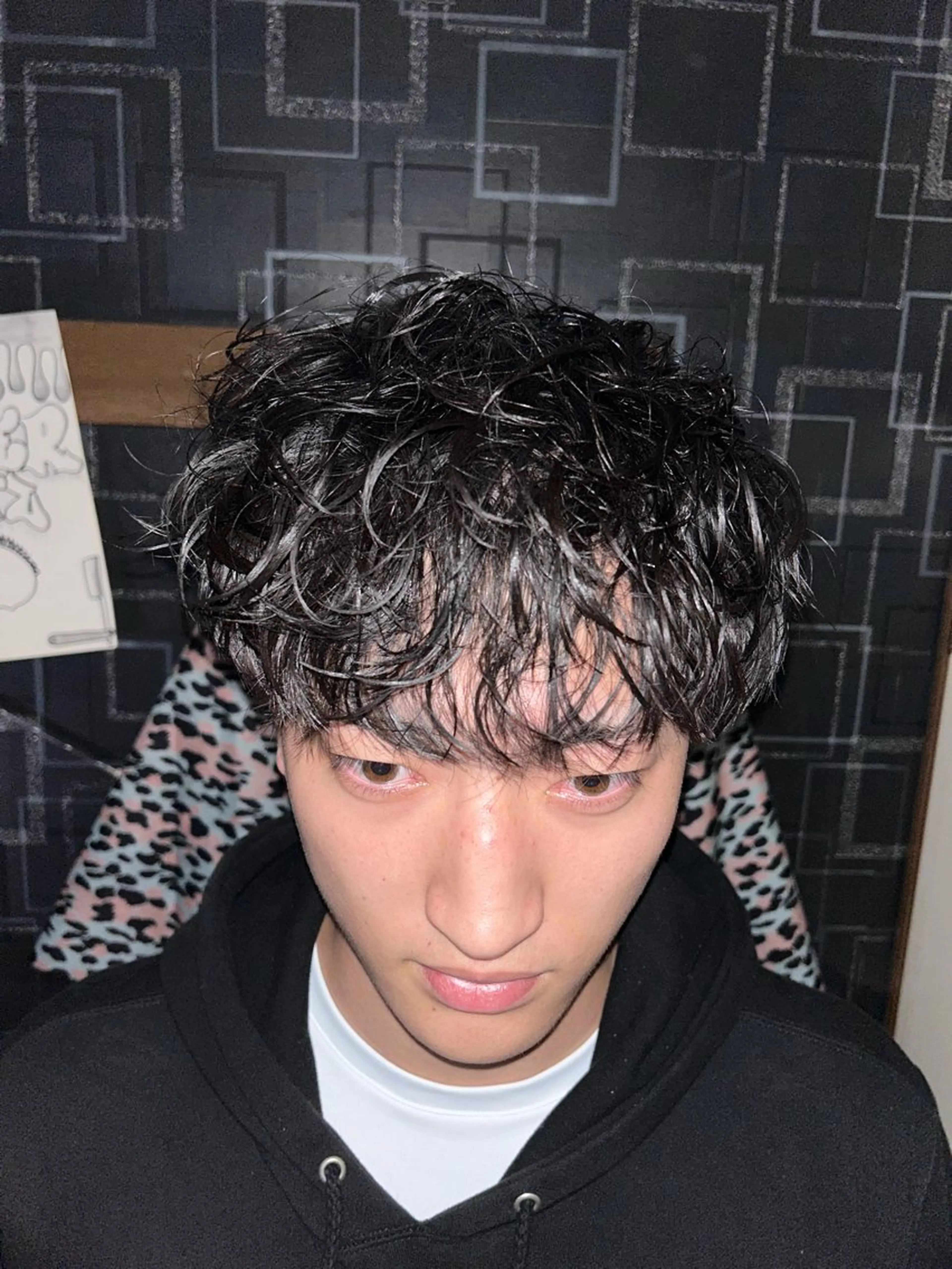 ショート パーマ メンズ メンズパーマ 仙庭 風輝のヘアスタイル