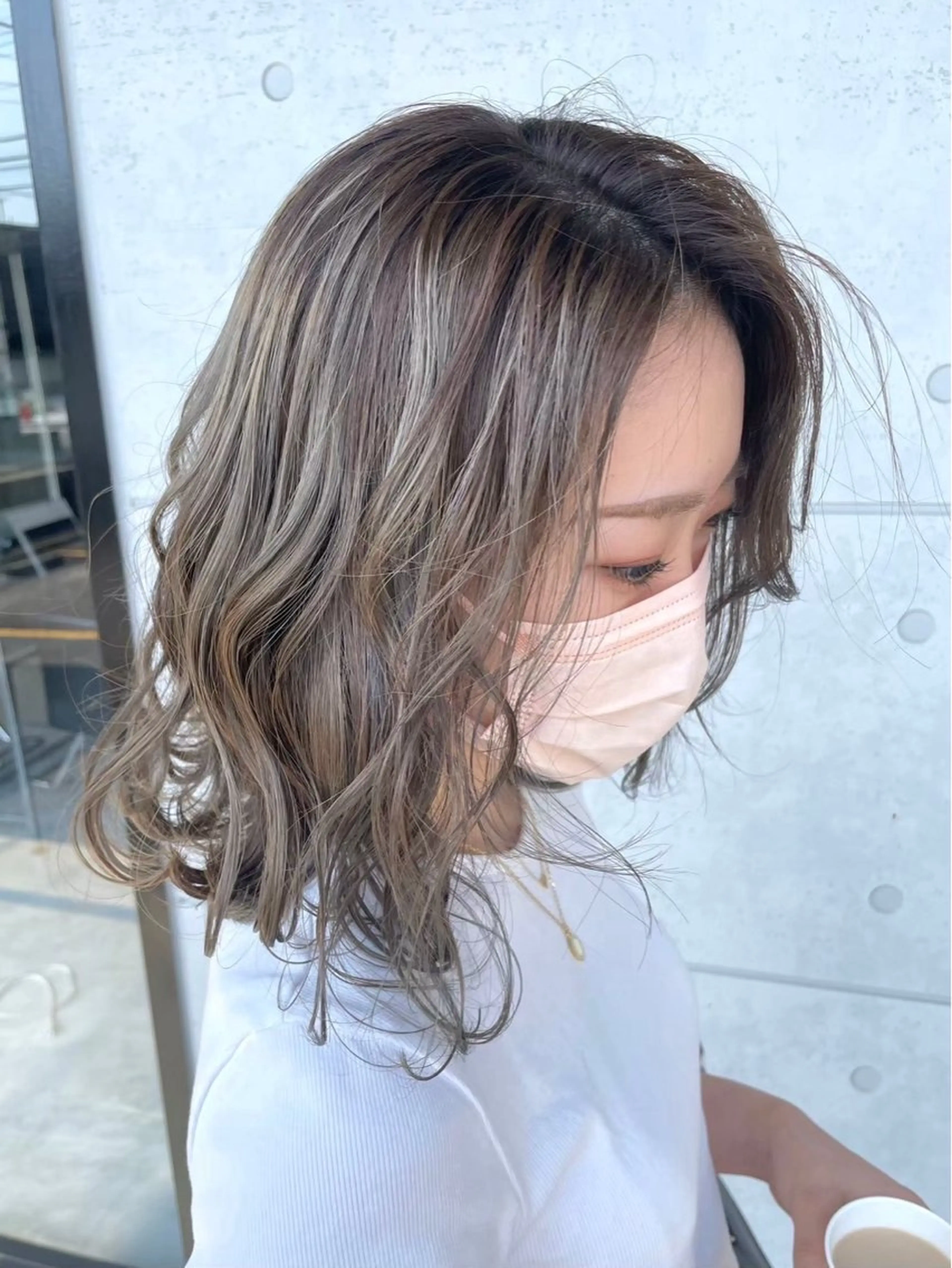 カラー ヘアアレンジ 山名 璃湖のヘアスタイル