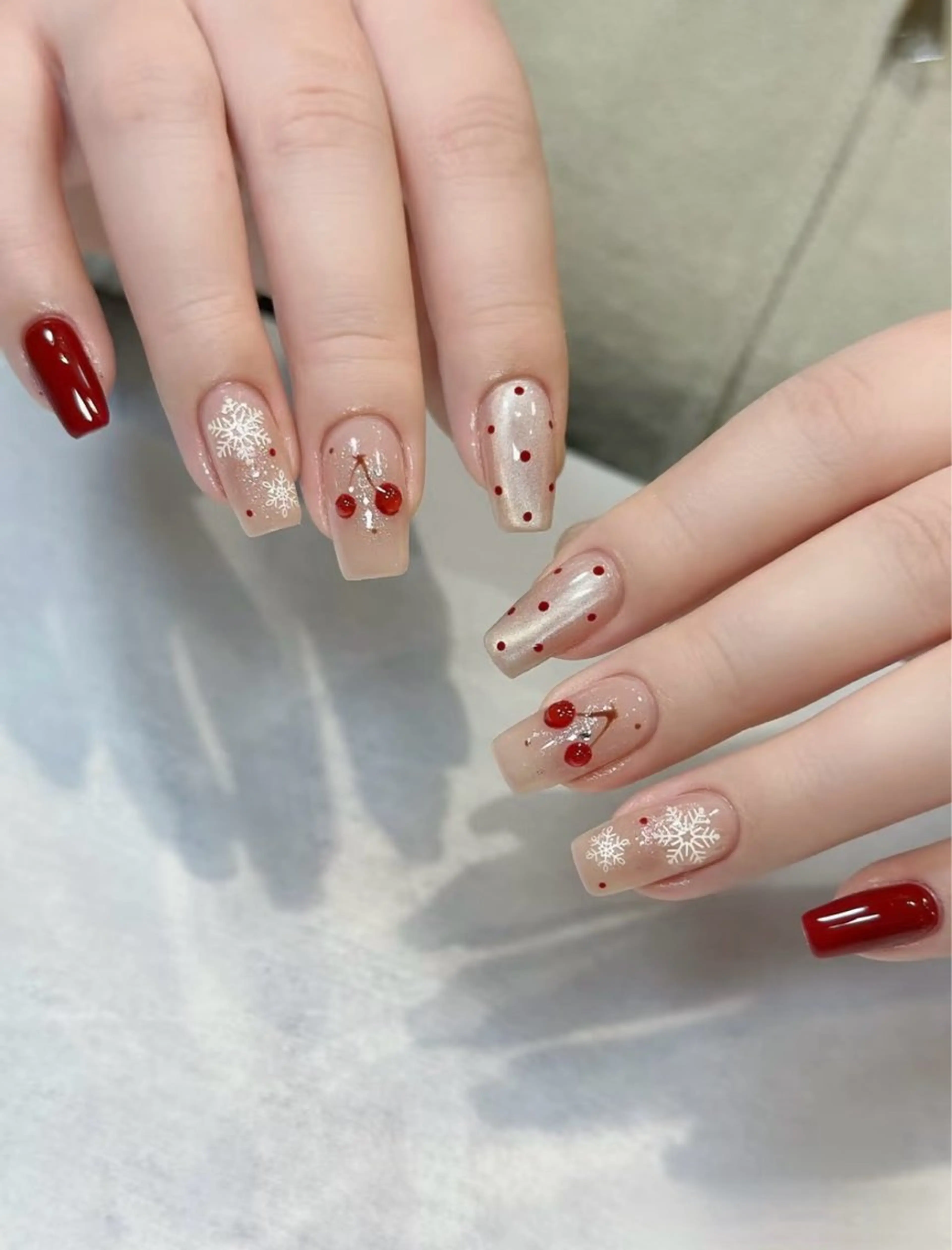 ネイル アートネイル オーロラネイル ジェルネイル ガーリー キラキラネイル July Salonのネイルデザイン