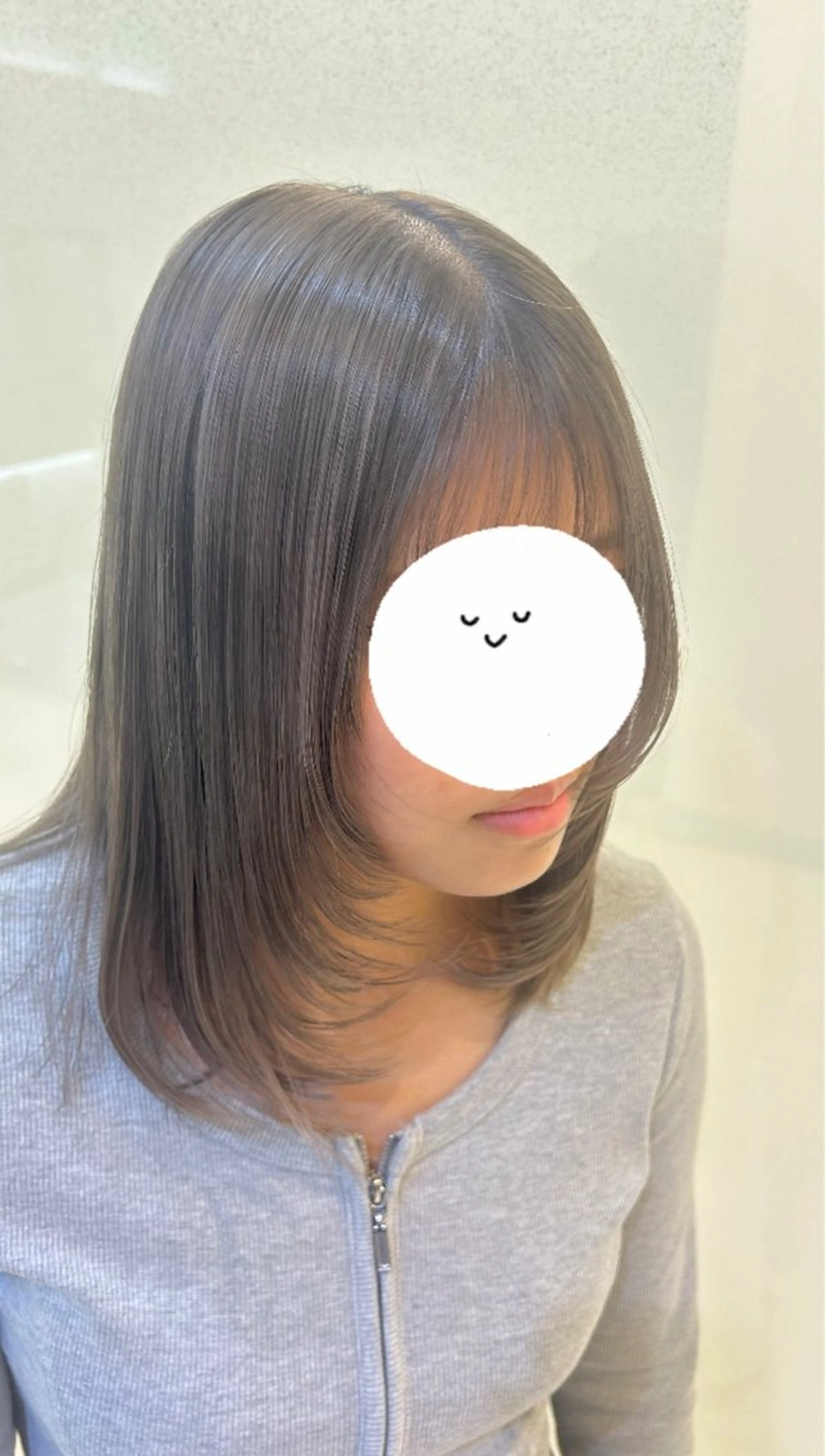 ミディアム カラー ヘアカラー トリートメント 縮毛矯正/髪質改善/ 艶髪ササキナツミのヘアスタイル