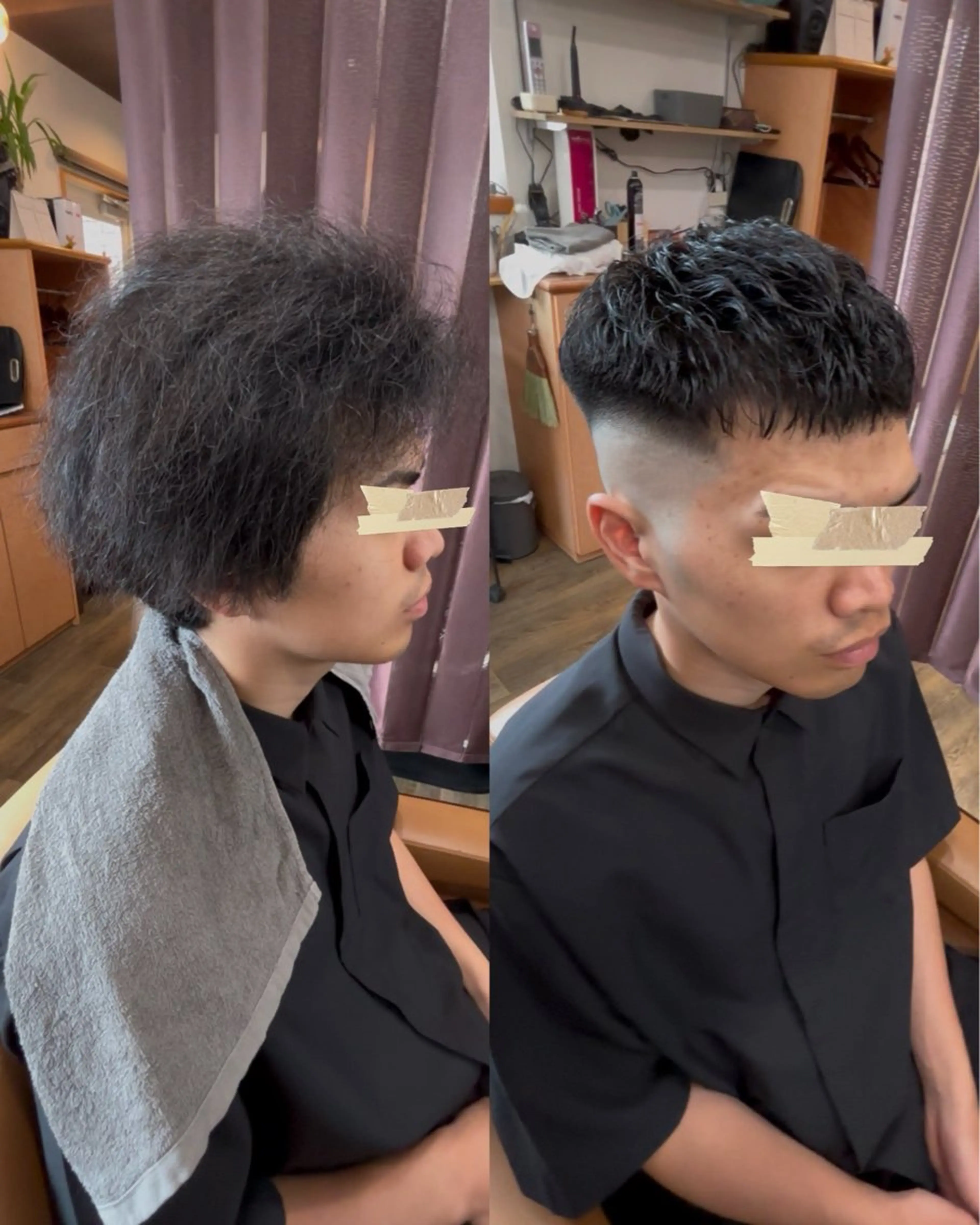 カット＋アイロンパーマ(0mフェードは+1000)の写真