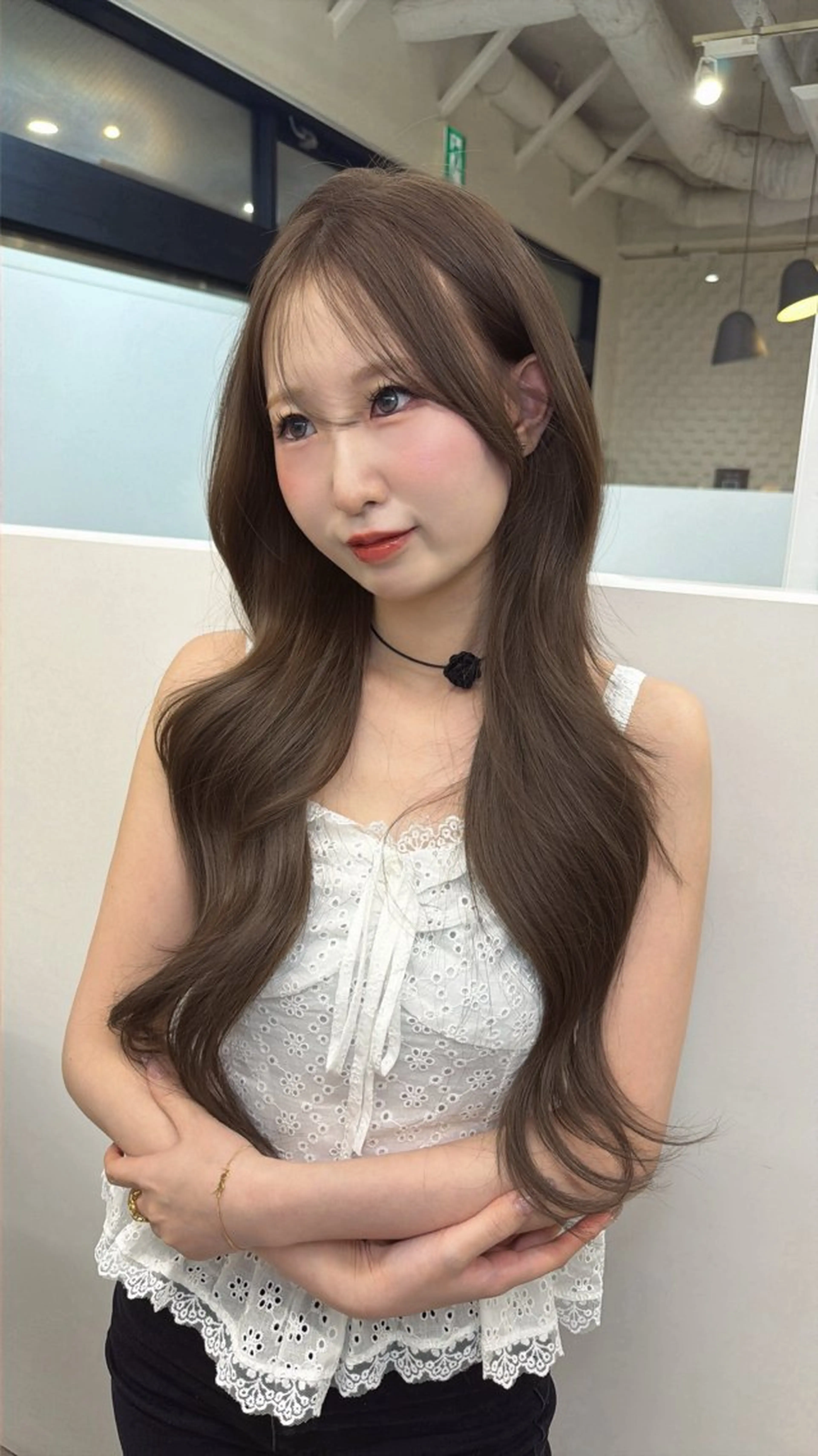 ロング カット ヘアカラー トリートメント レイヤーカット/ 艶カラー/山内一暉のヘアスタイル