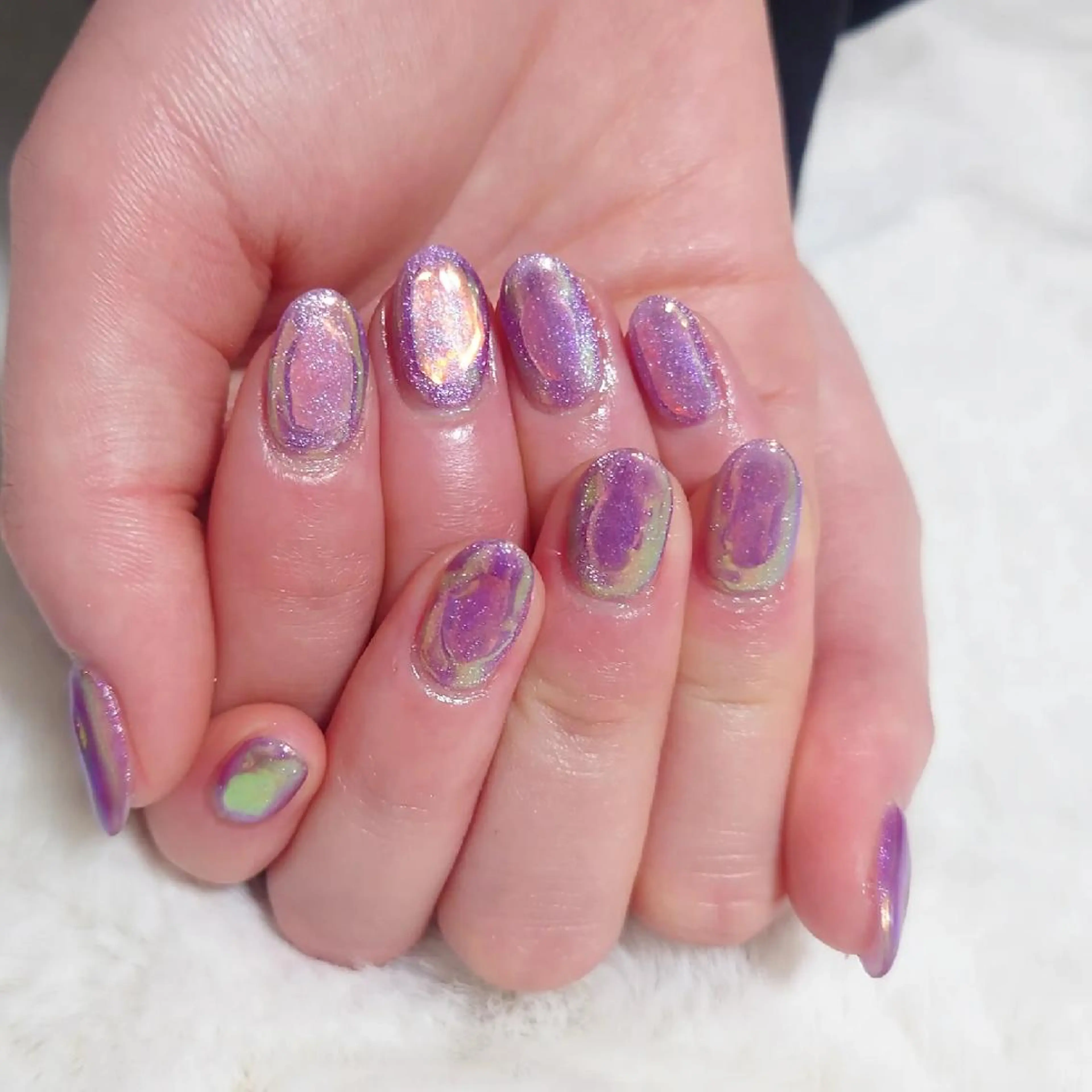 ネイル オーロラネイル マグネットネイル ミラーネイル ハンドネイル NailSalon Kotillのネイルデザイン