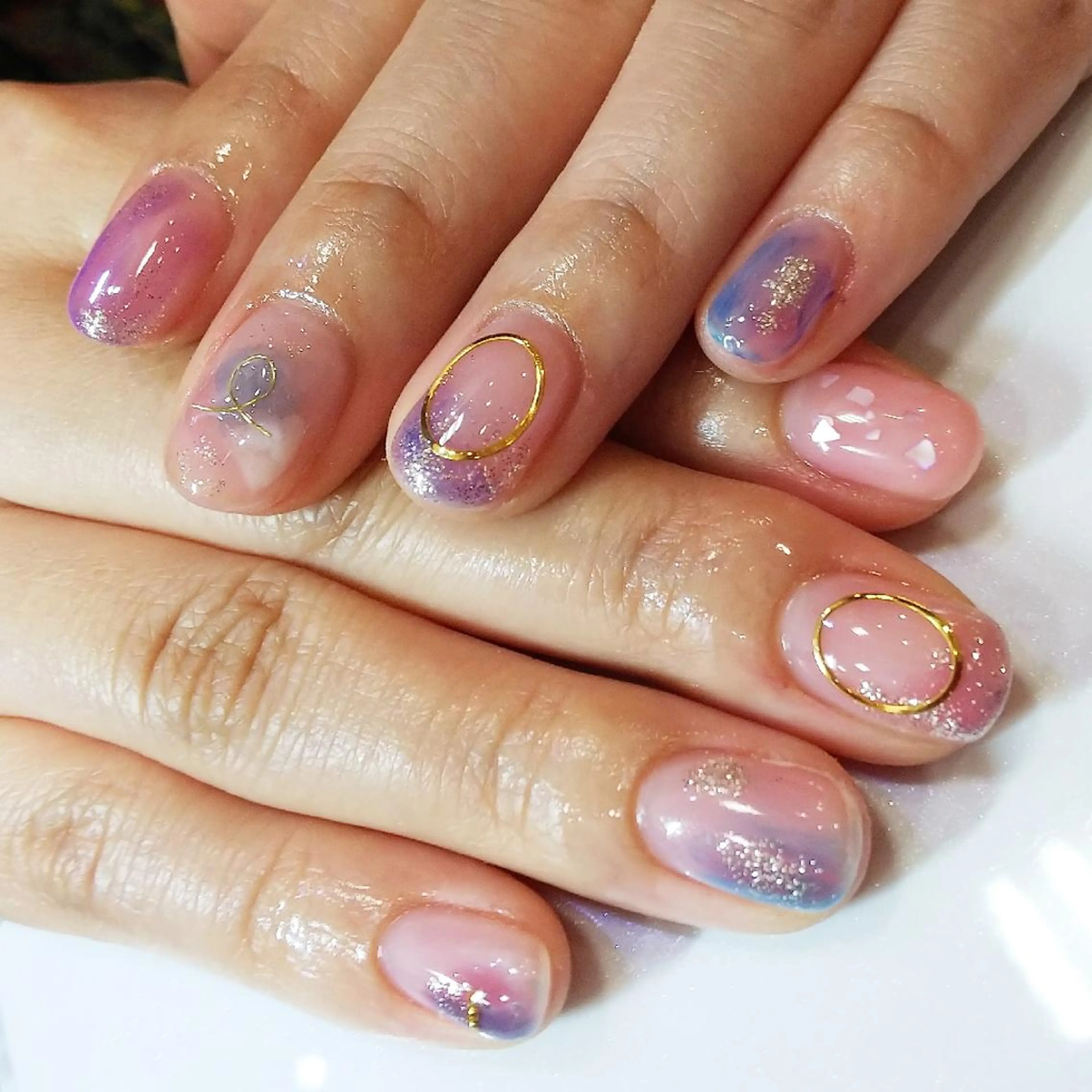 ネイル infinity skyのネイルデザイン