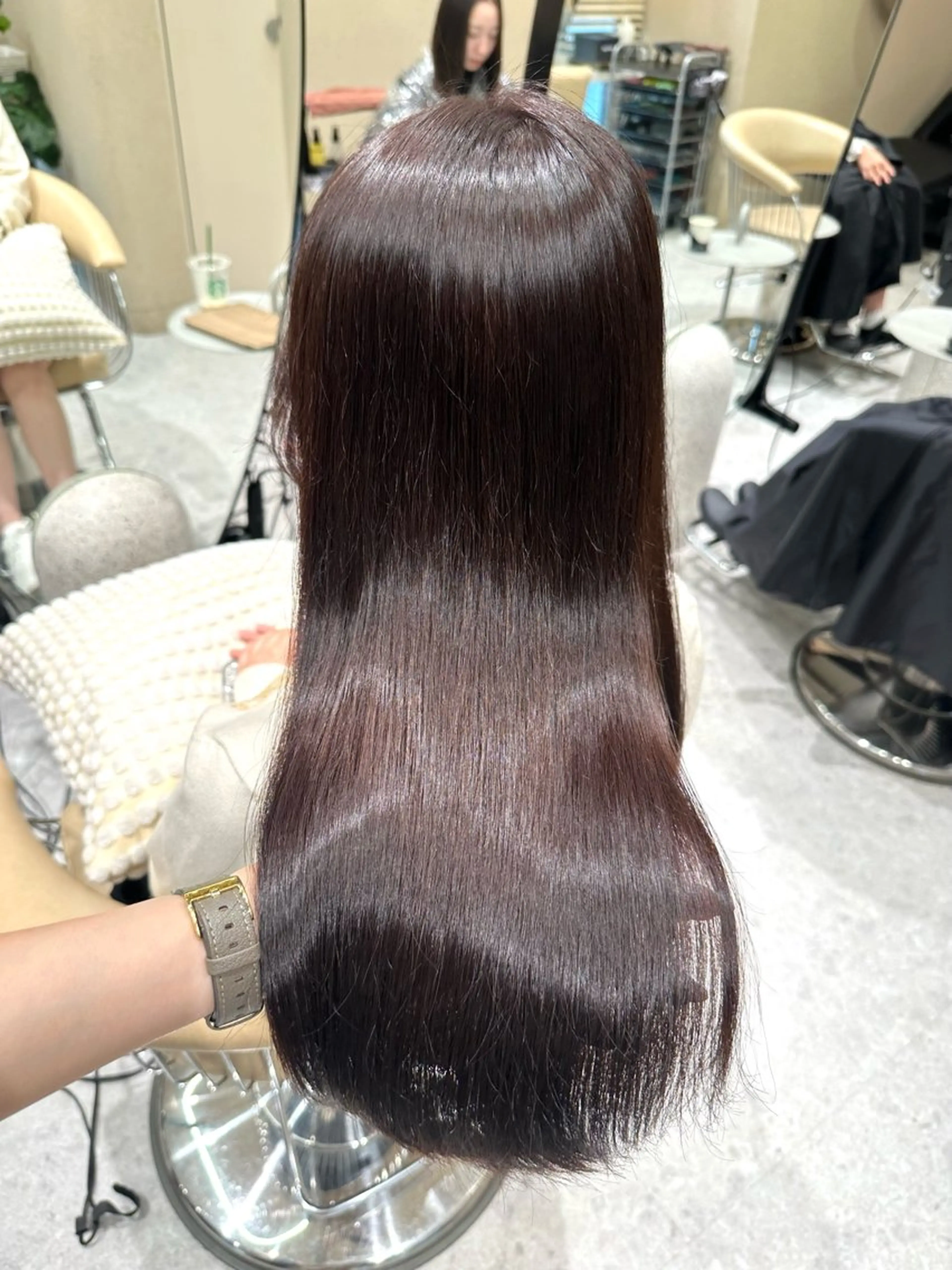ロング カラー パーマ 髪質改善 縮毛矯正 カット ヘアカラー 縮毛矯正 トリートメント ヘッドスパ レイヤーカット/ボブ /縮毛矯正✨大輝のヘアスタイル