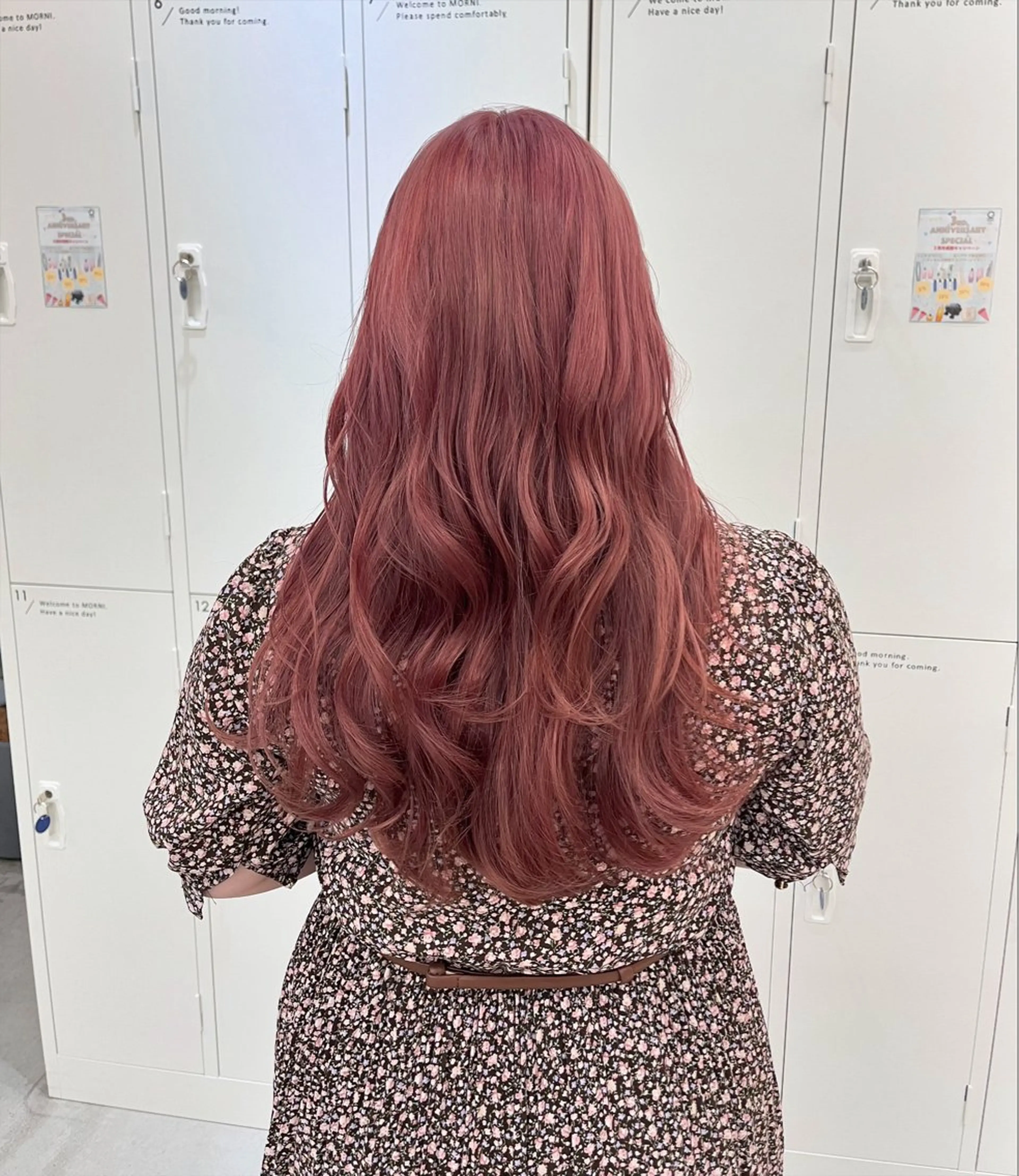 ロング カラー ベージュカラー ピンクカラー ピンクベージュ 神原 茉依🩰🪩のヘアスタイル