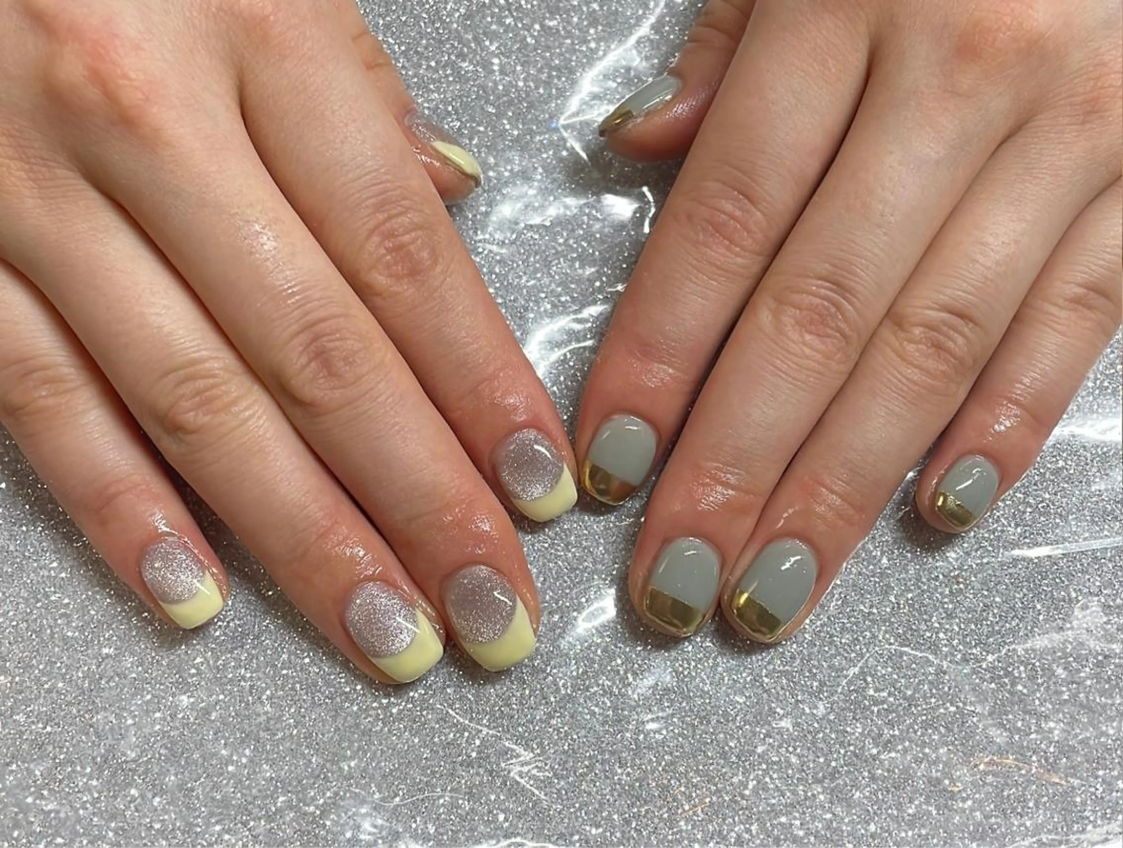 ネイル ハンドネイル VIERU 🌈🎀💖のネイルデザイン