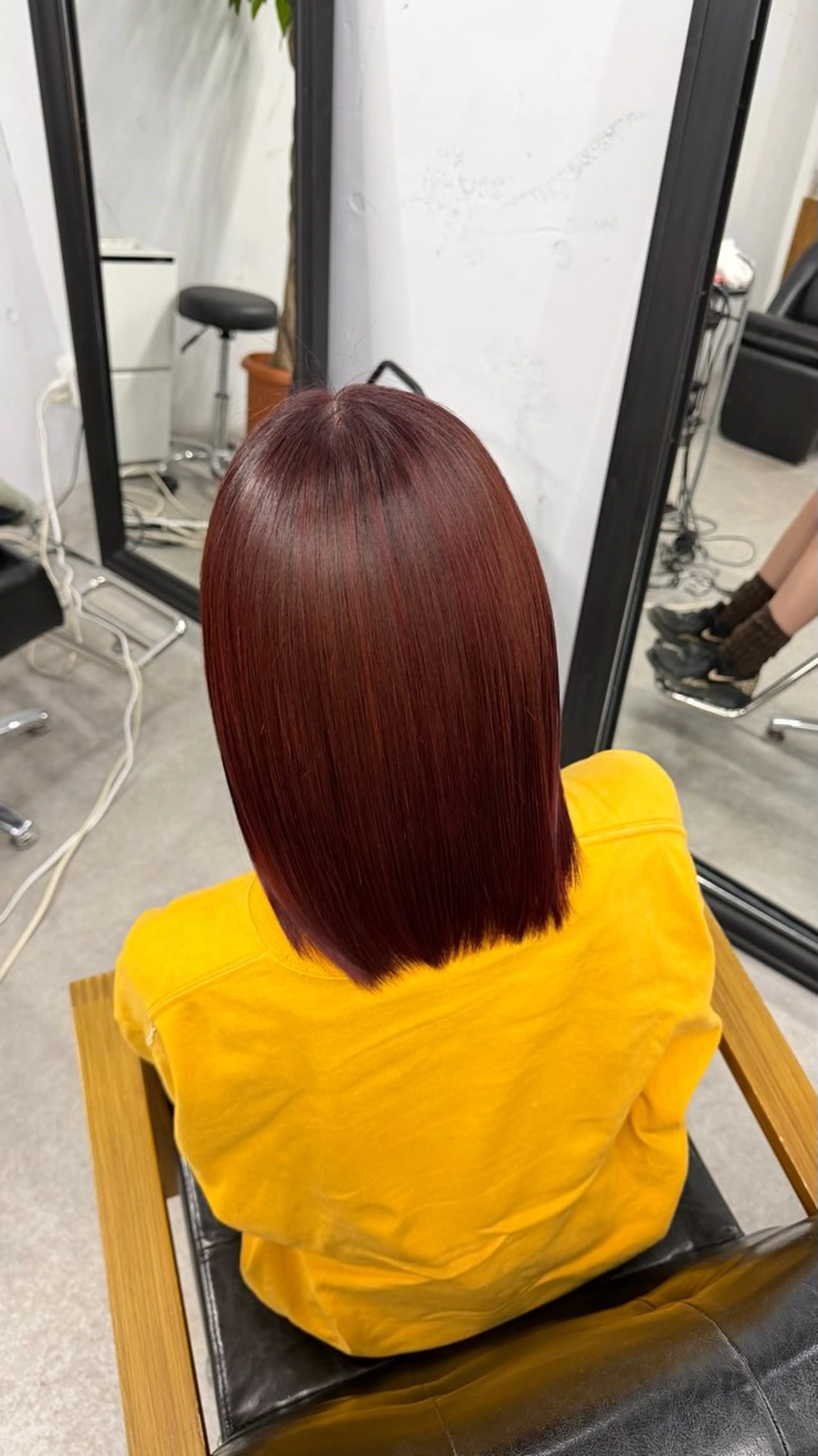 ミディアム カラー ヘアカラー トリートメント 入江 桃花のヘアスタイル