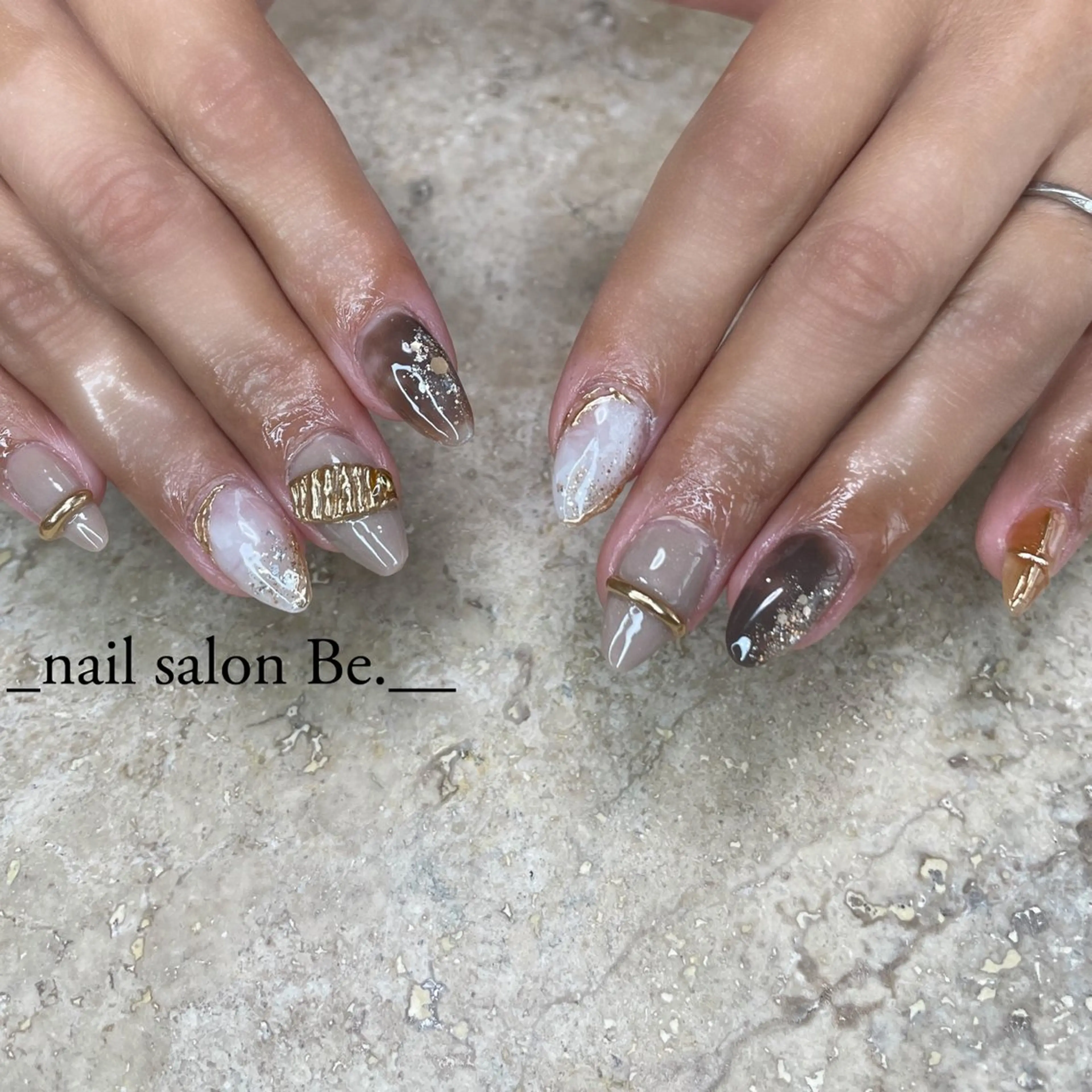 ネイル スカルプネイル nail salon Be.のネイルデザイン