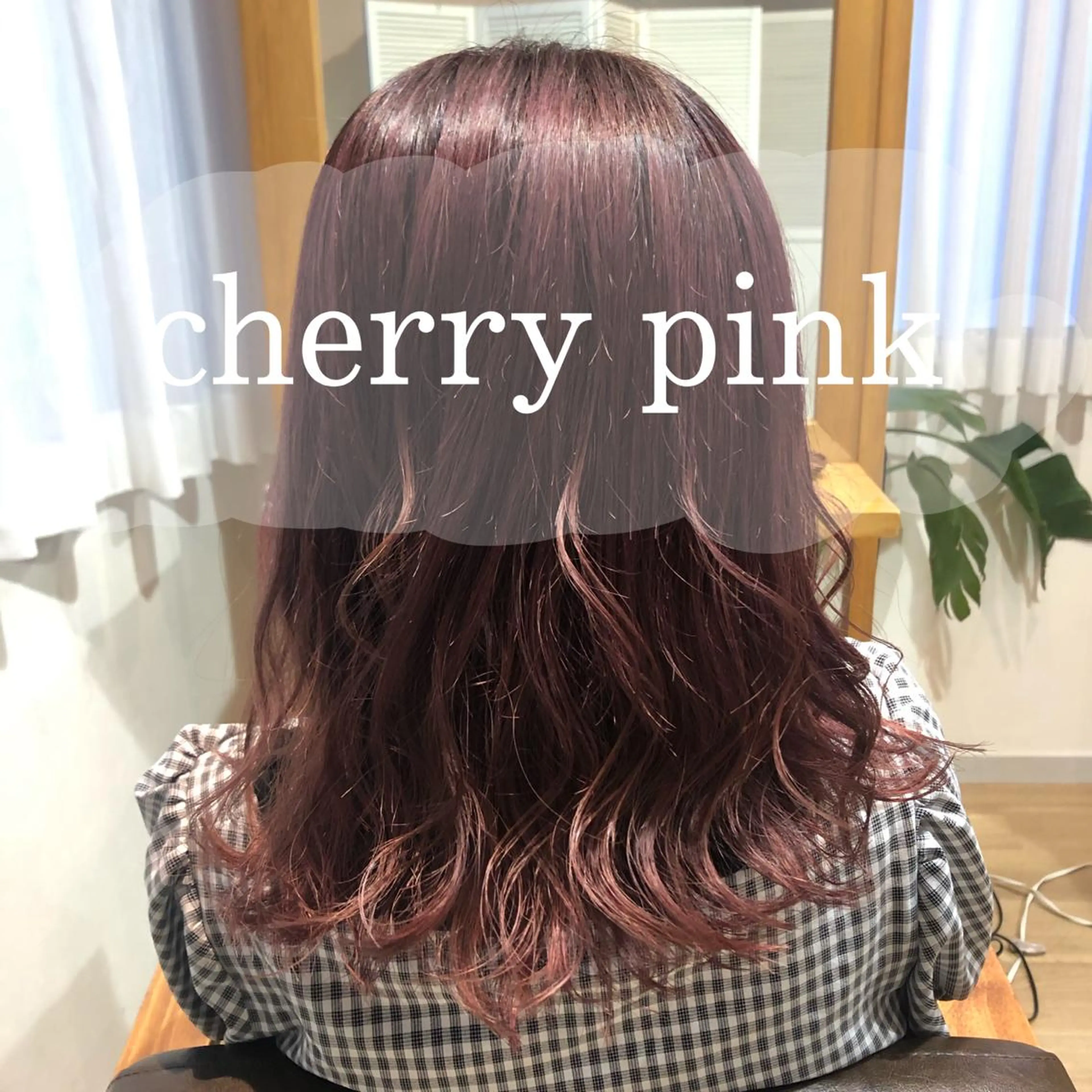 セミロング なつき/艶ピンク/ girly hairのヘアスタイル