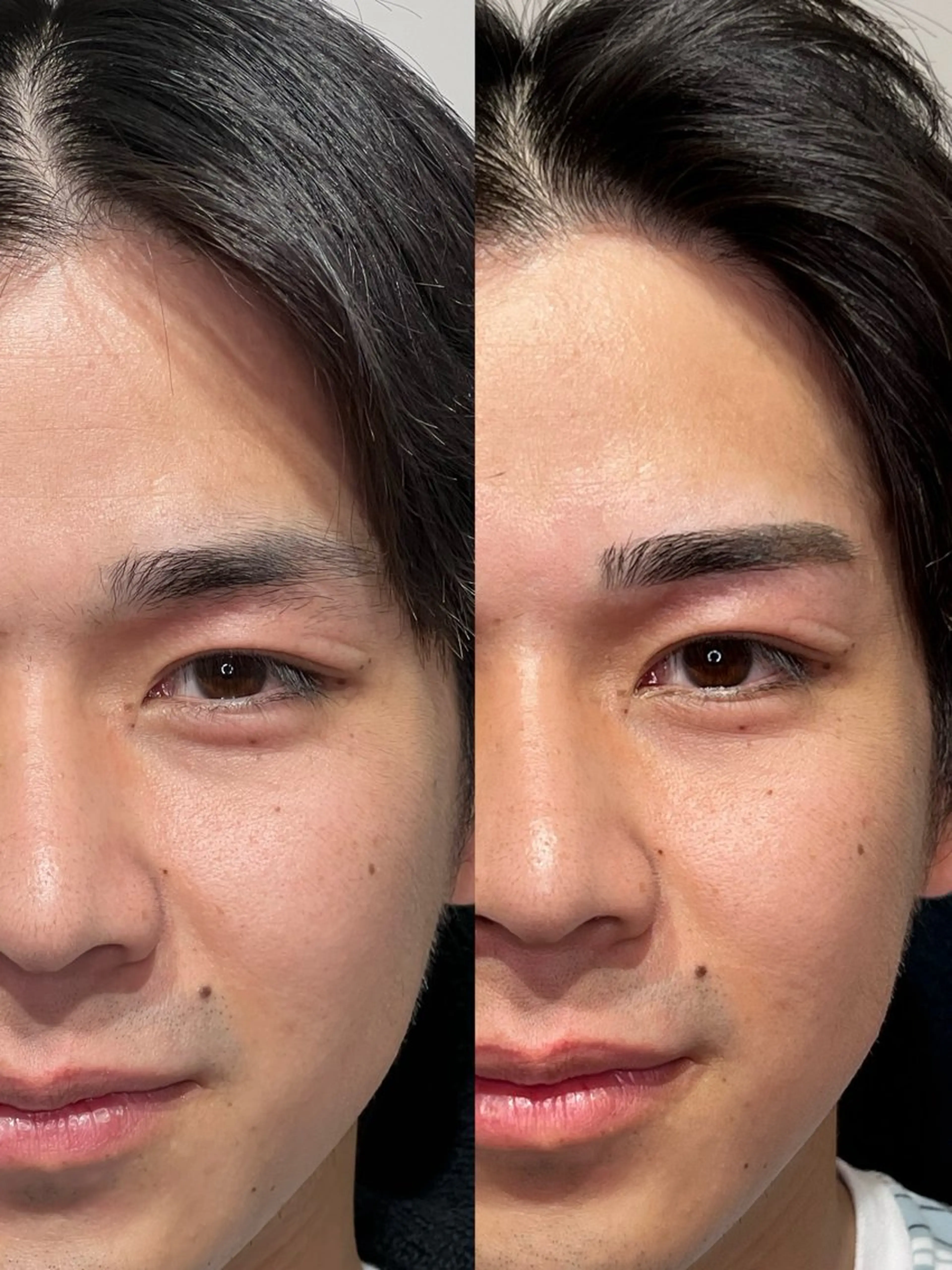 メンズ アイブロウ ワックス脱毛 眉カット 光岡 楓稀の眉毛・アイブロウイメージ