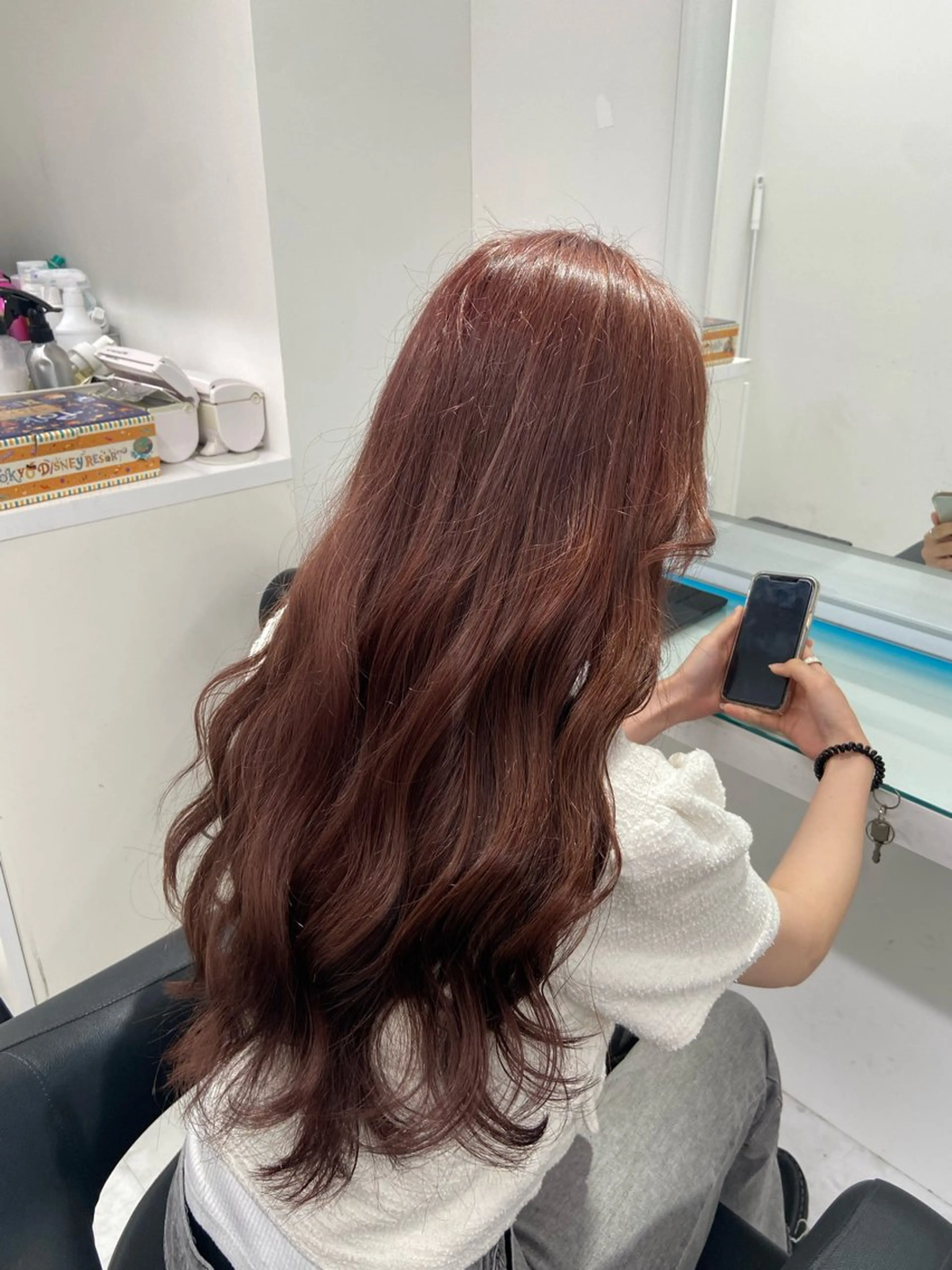 カラー ブリーチ レッドカラー ヘアカラー 🎀ツヤ髪✖︎ 暖色🎀RYUKAのヘアスタイル