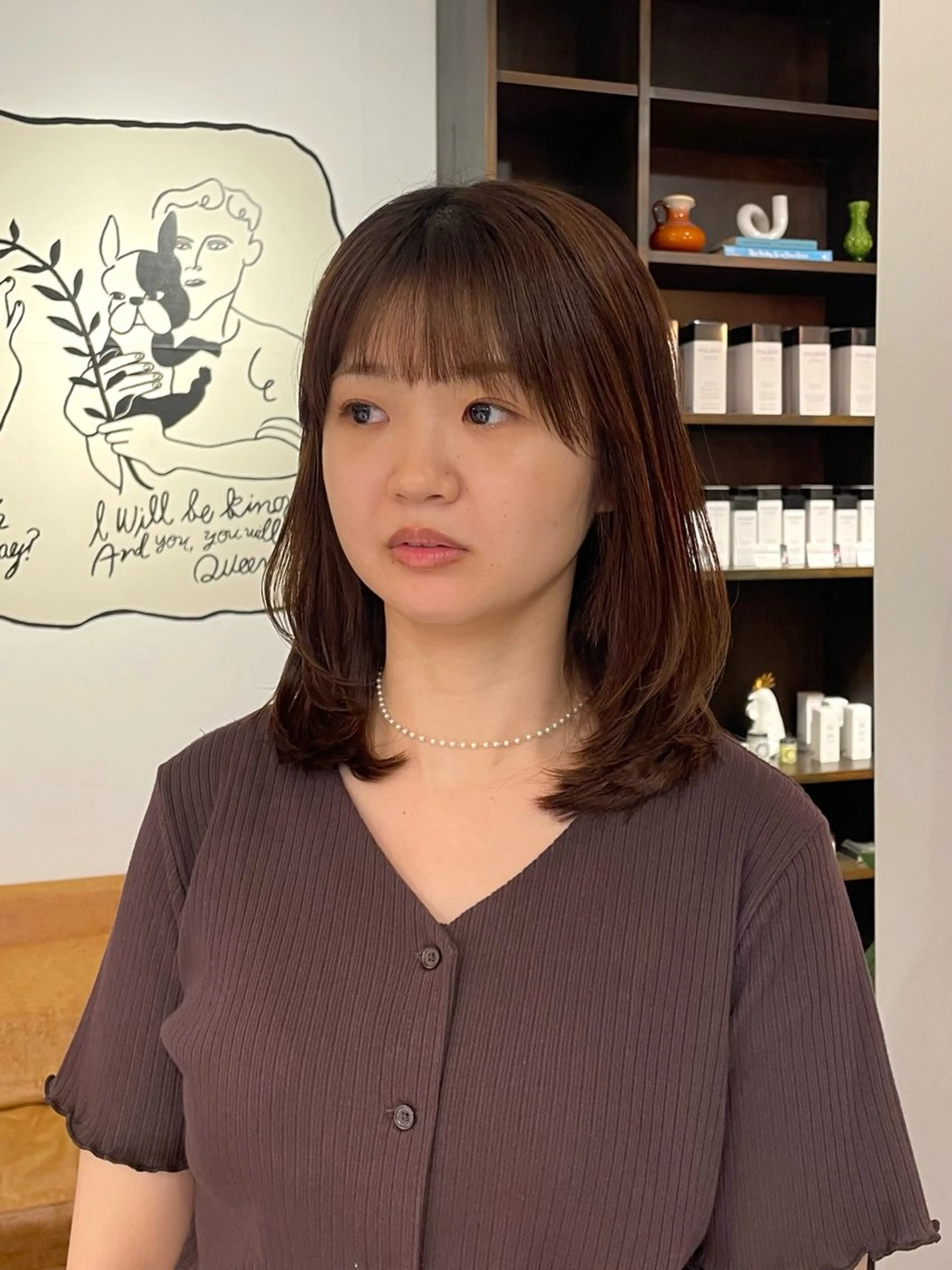 ミディアム 西野 優夏のヘアスタイル