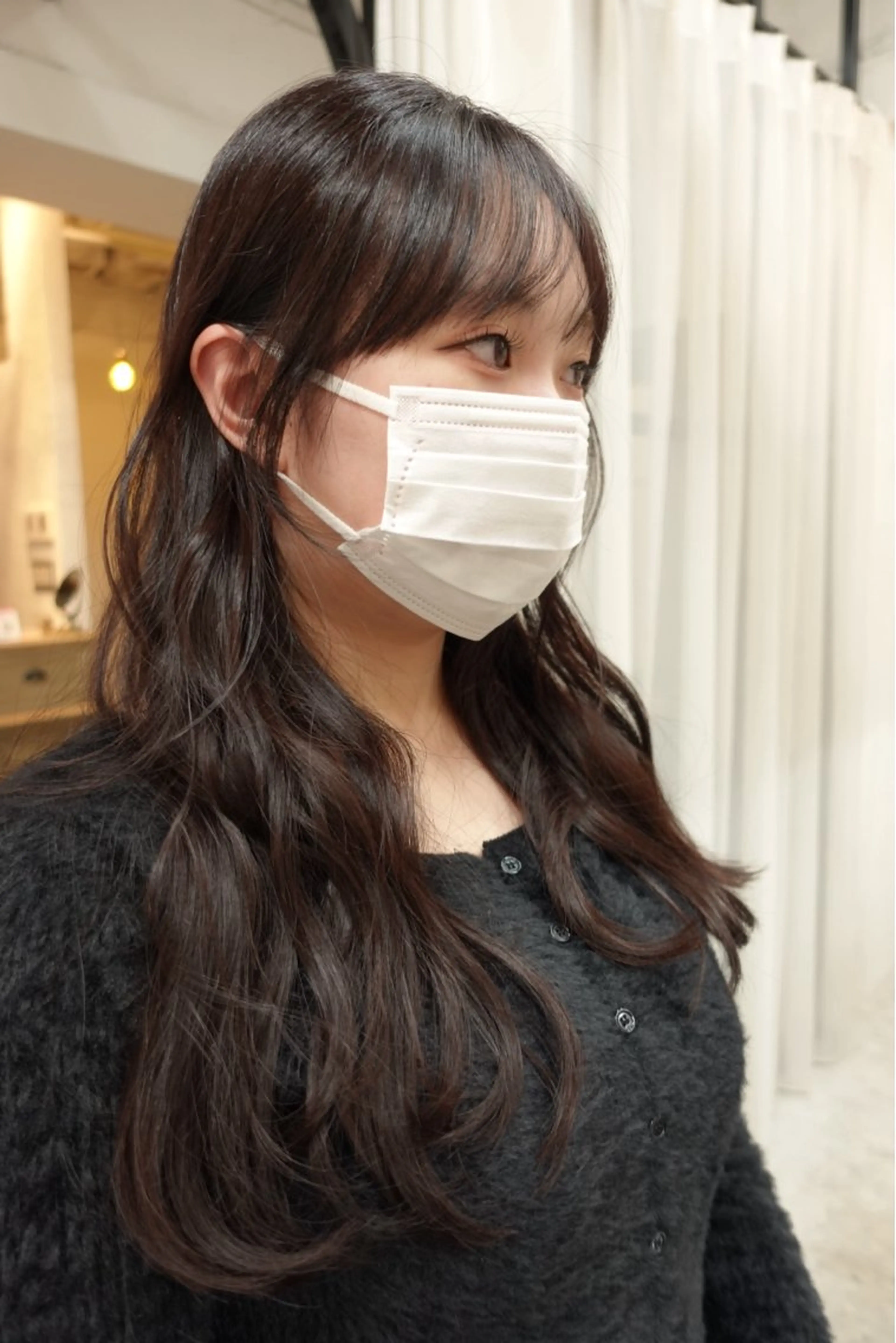 ロング 顔周りカット 柴田美育/ カットモデル募集のヘアスタイル