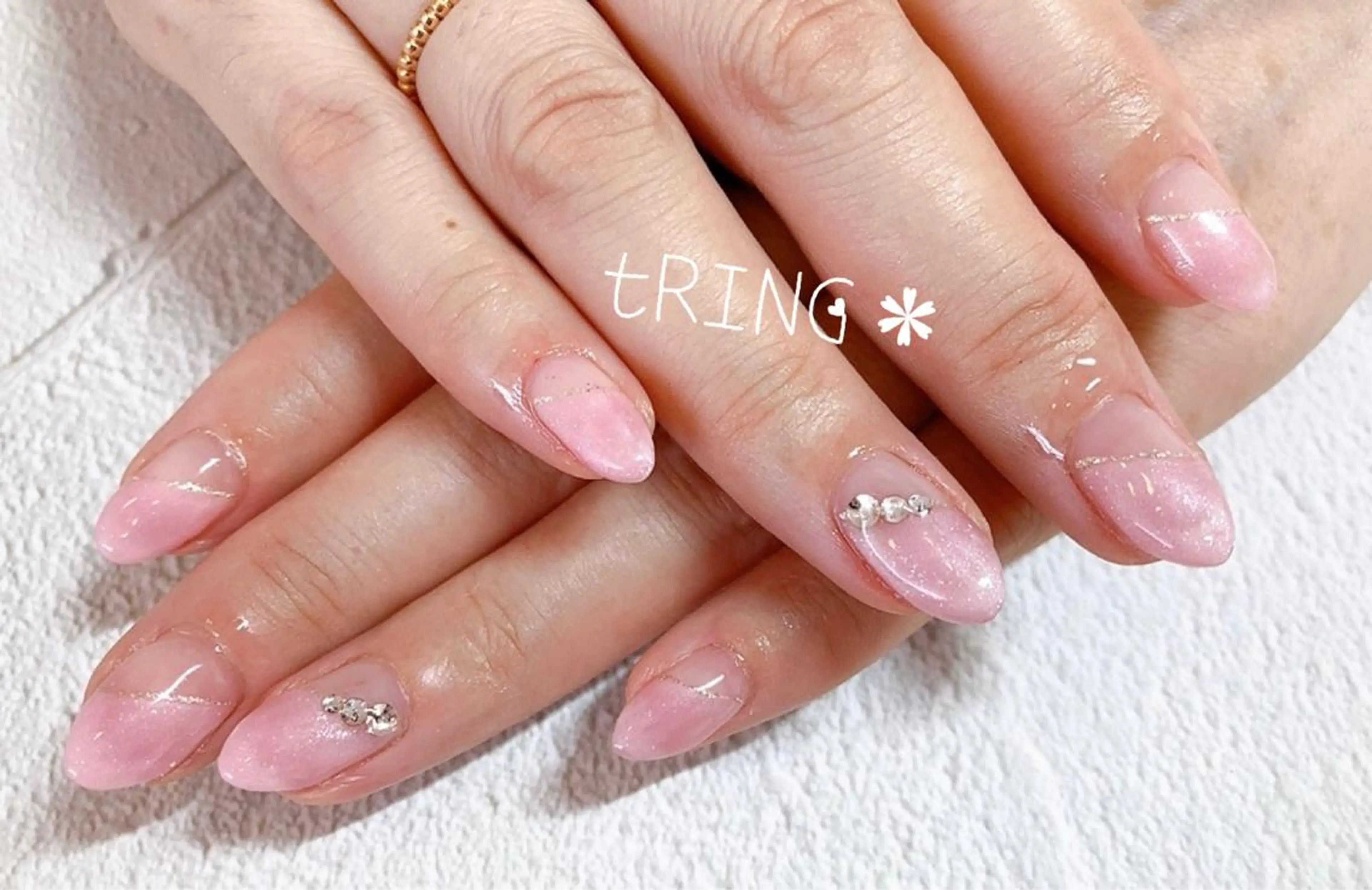 ネイル ハンドネイル tRING＊ しいの木台のネイルデザイン