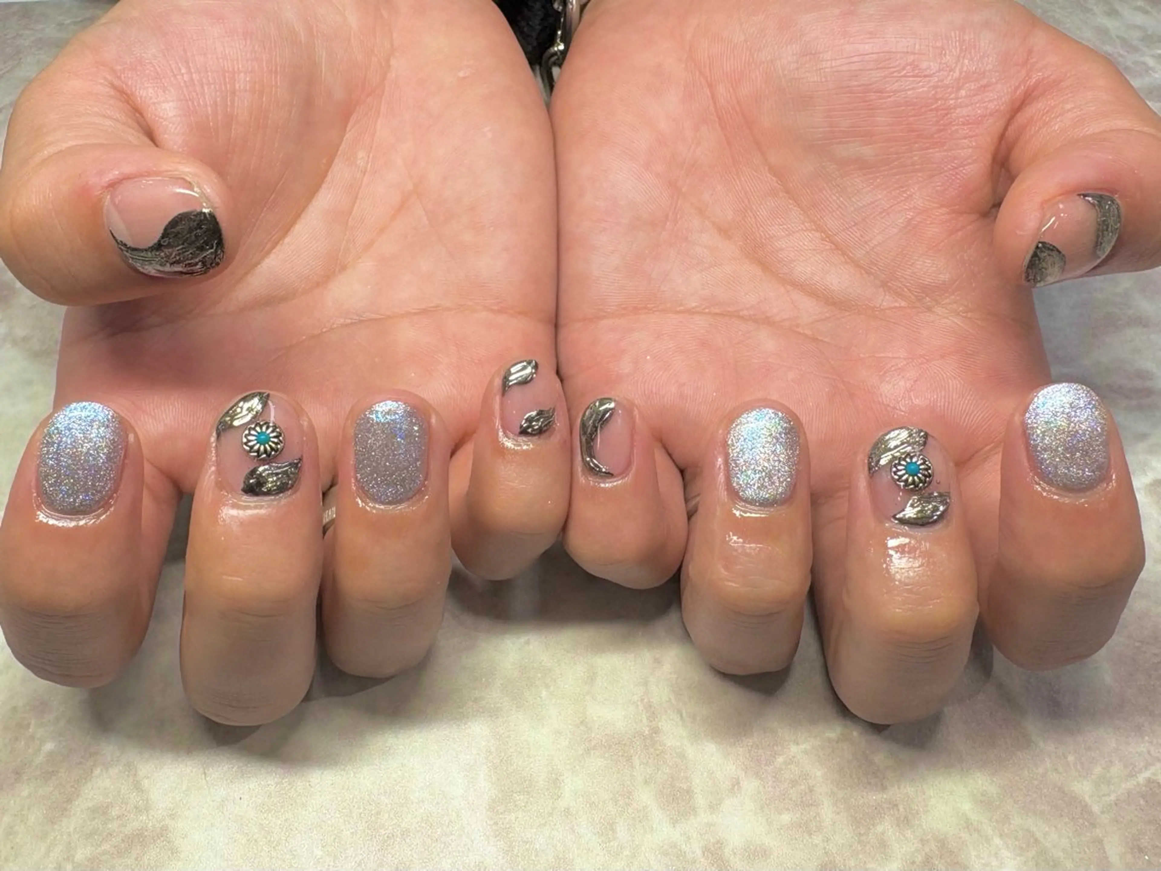 メンズ ネイル ハンドネイル Rich to 國廣のネイルデザイン