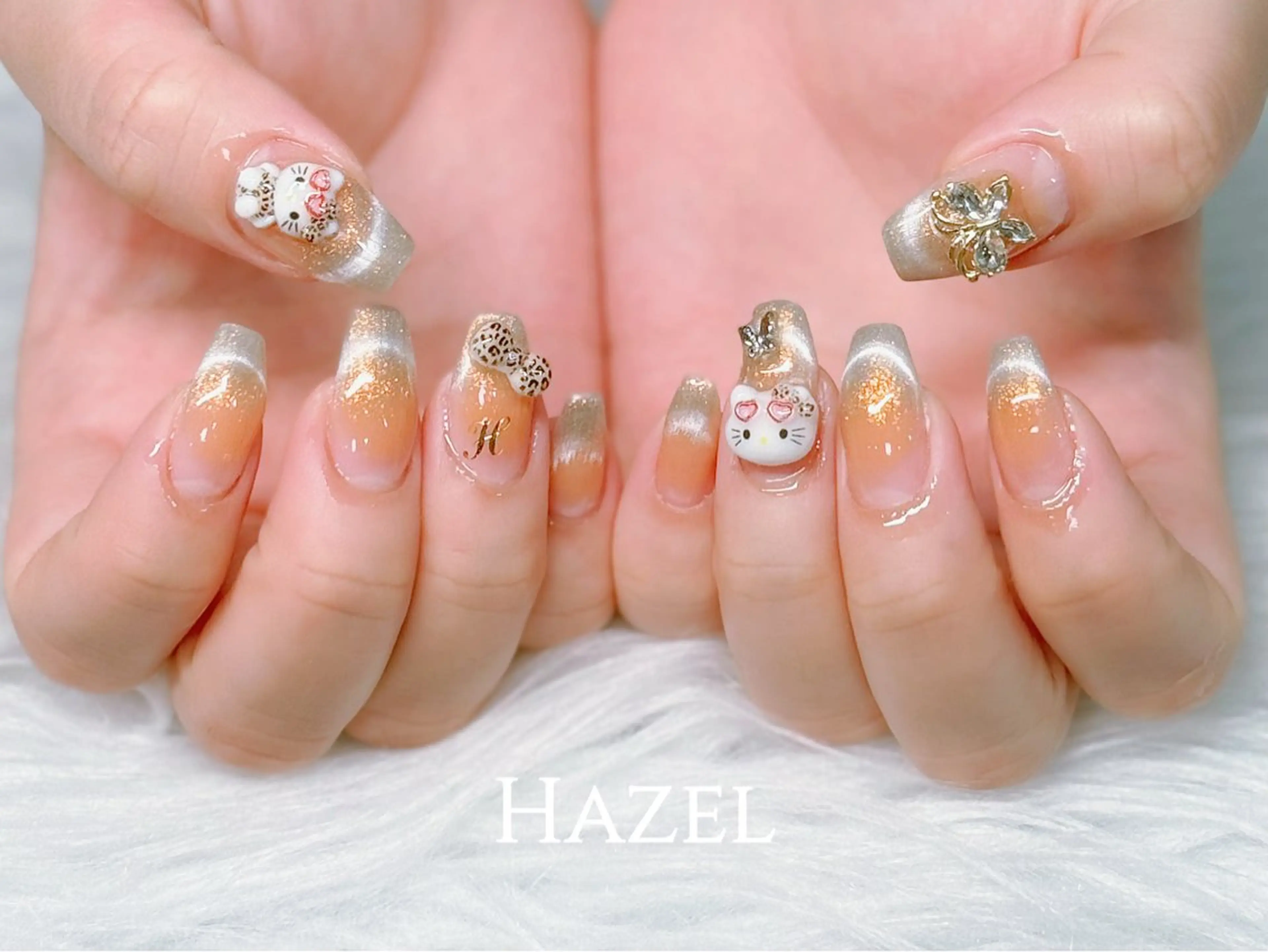 ネイル チークネイル ワンホンネイル ♡Hazel 吉祥寺♡のネイルデザイン