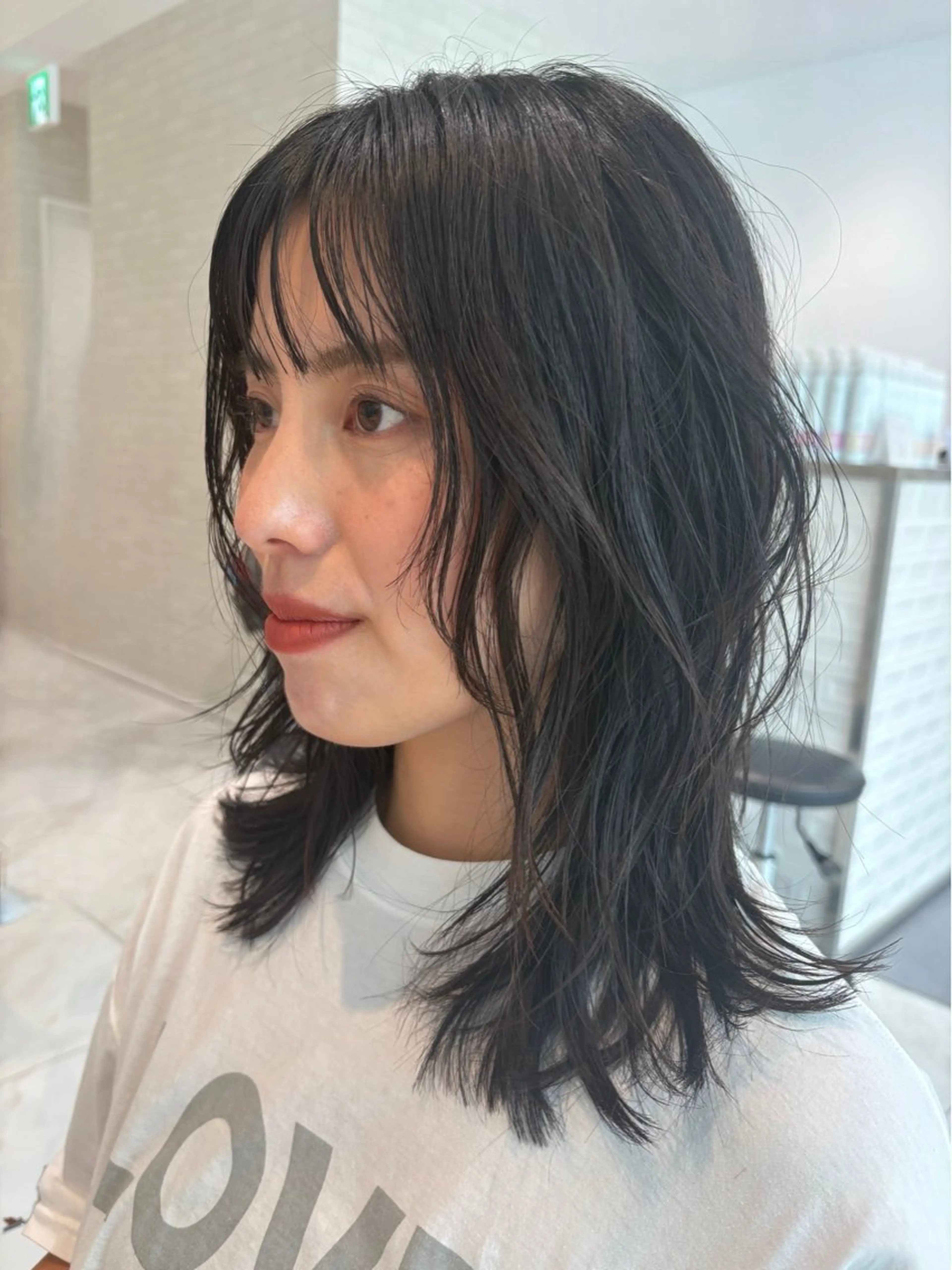 ミディアム ✂️小顔カット✂️ 山本有紀のヘアスタイル