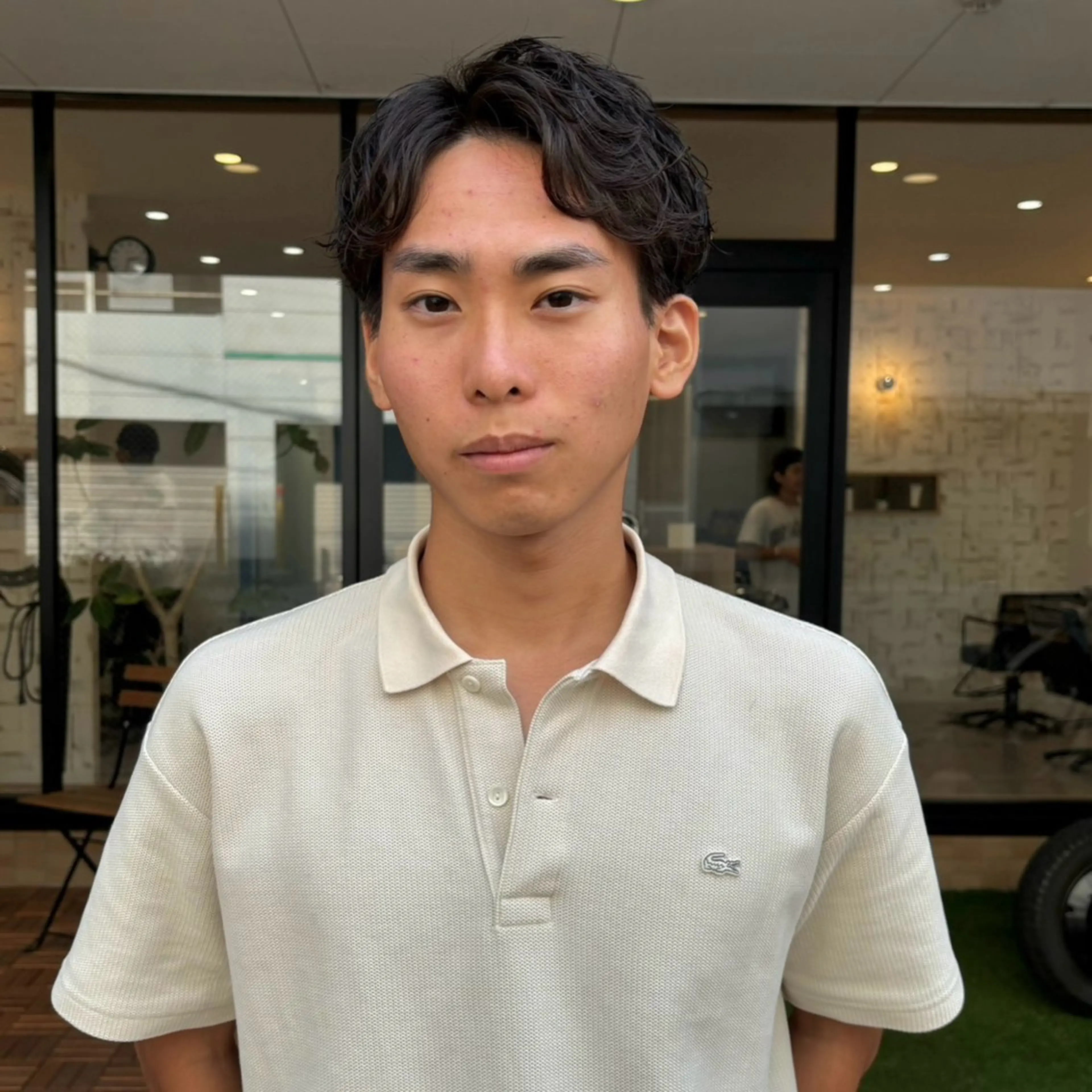 パーマ メンズ メンズパーマ メンズショート ニュアンスパーマ カット パーマ 【メンズショート 特化】村斎　伶次のヘアスタイル