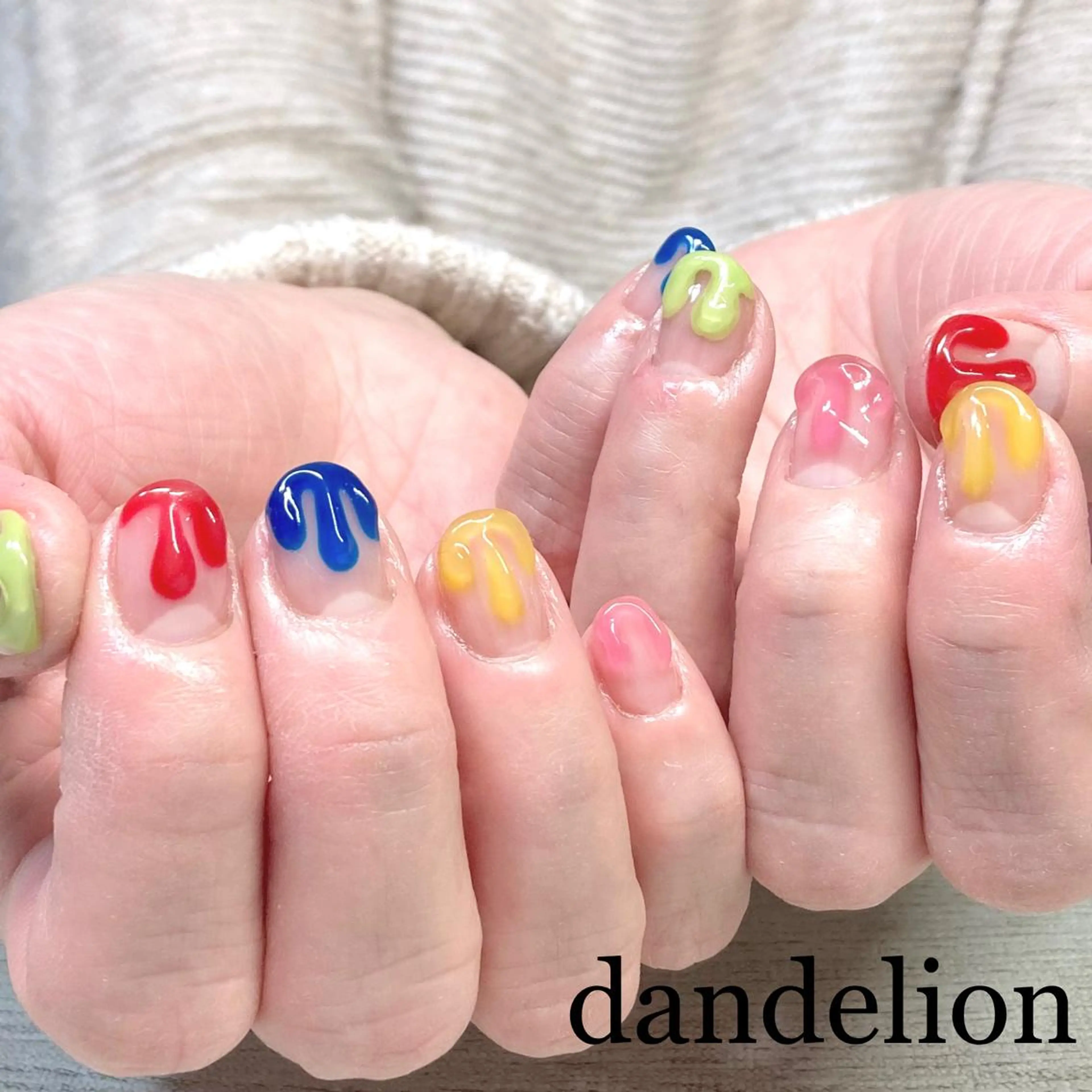 ネイル ハンドネイル ハンドケア dandelion ダンデライオンのネイルデザイン