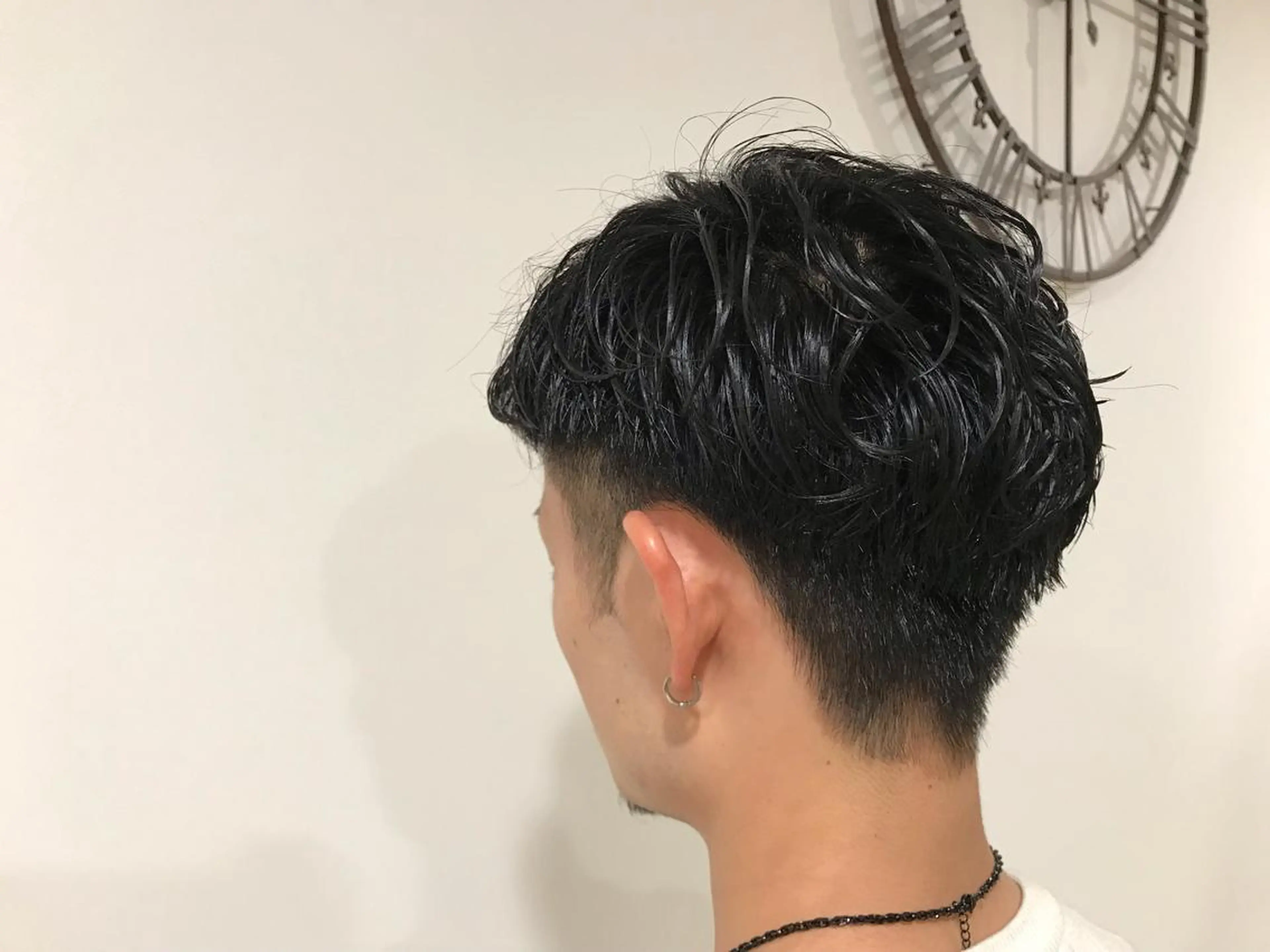 パーマ メンズ 暖色カラー🍊 ボブ🌿顔周りcutのヘアスタイル