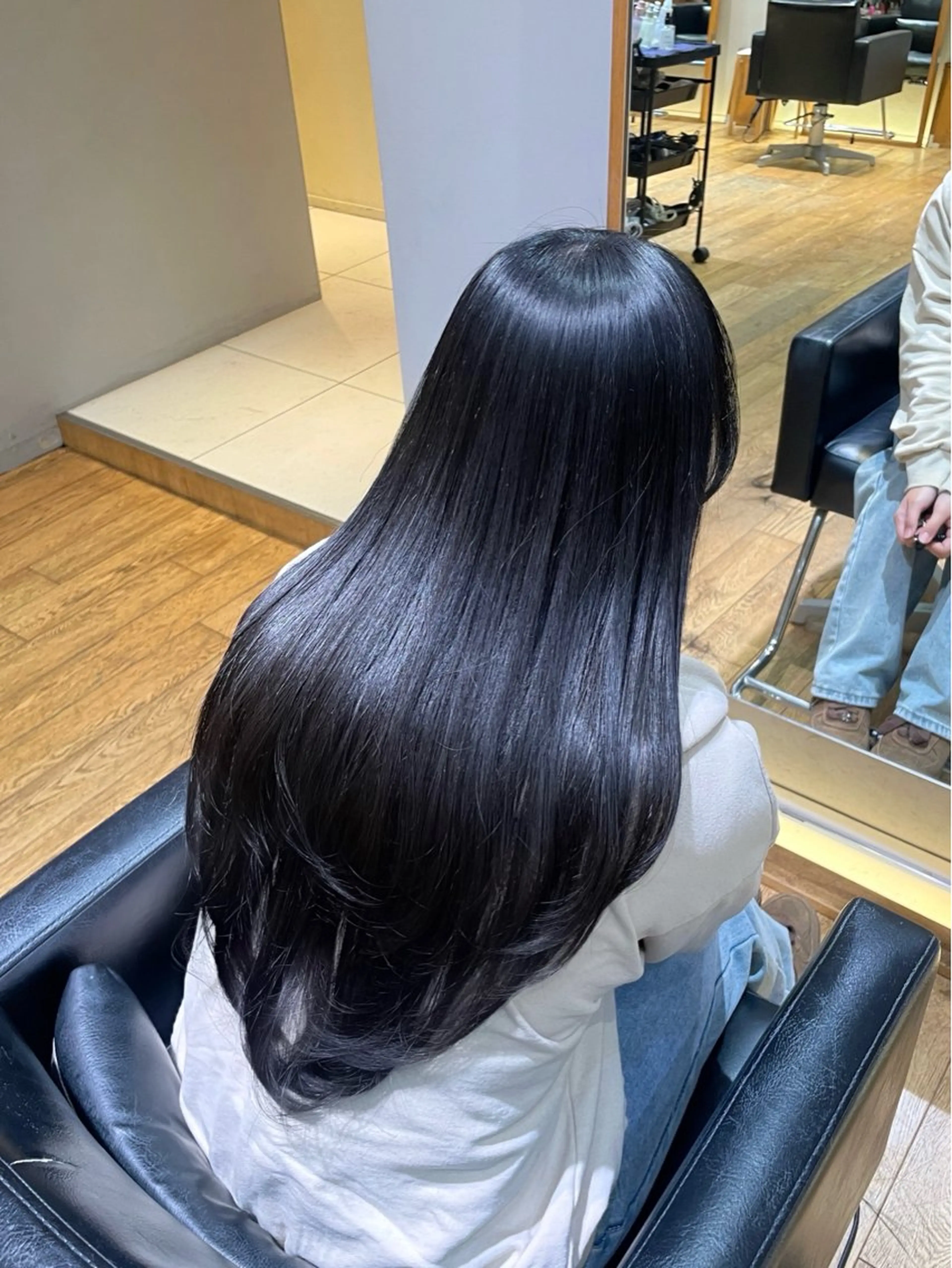 ロング パーマ レイヤーカット 縮毛矯正 カット 縮毛矯正 縮毛矯正/レイヤー 🌙児玉光瑠のヘアスタイル