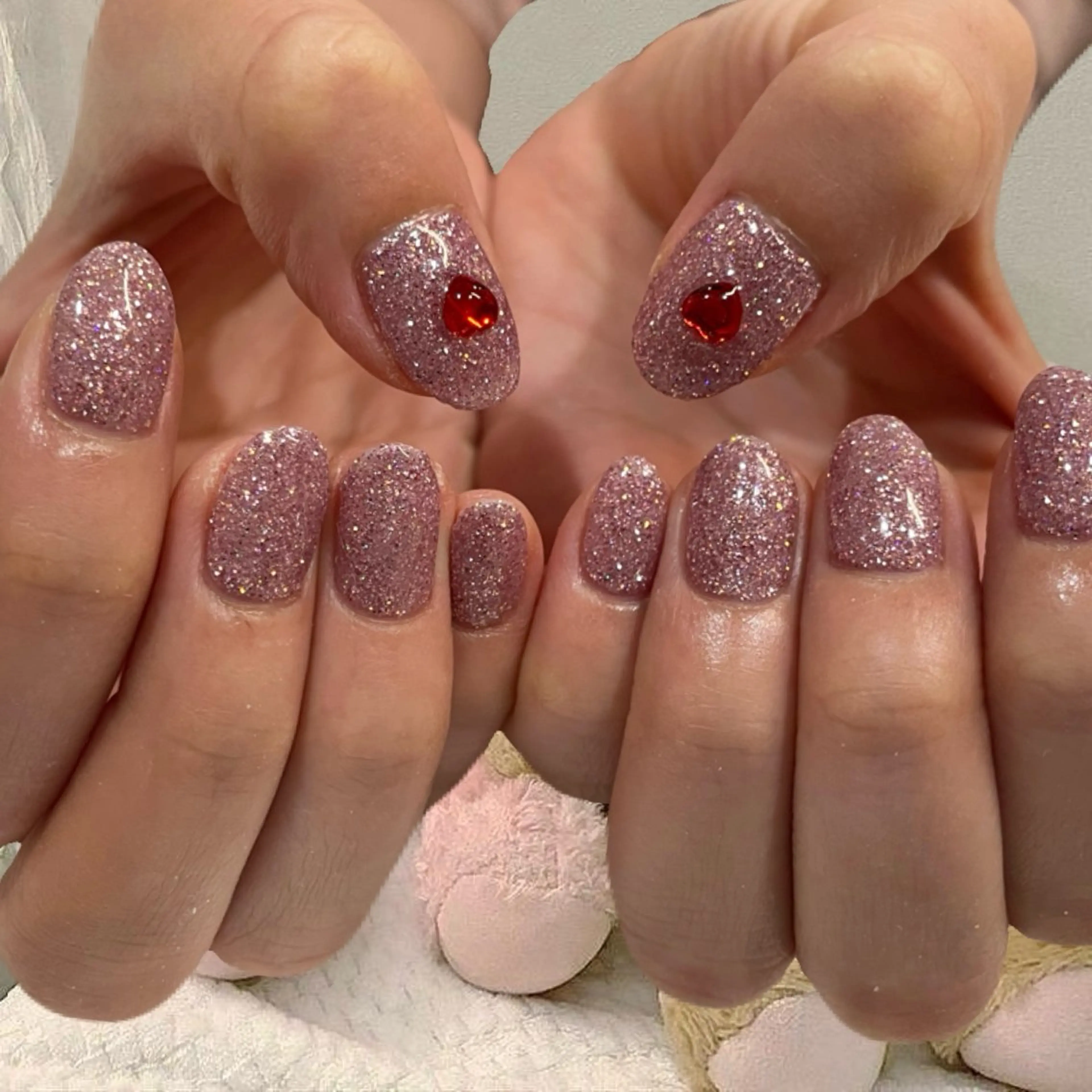 💜うるちゅる✨フラッシュ/ラメワンカラー✨【オフあり】パラジェル使用の写真