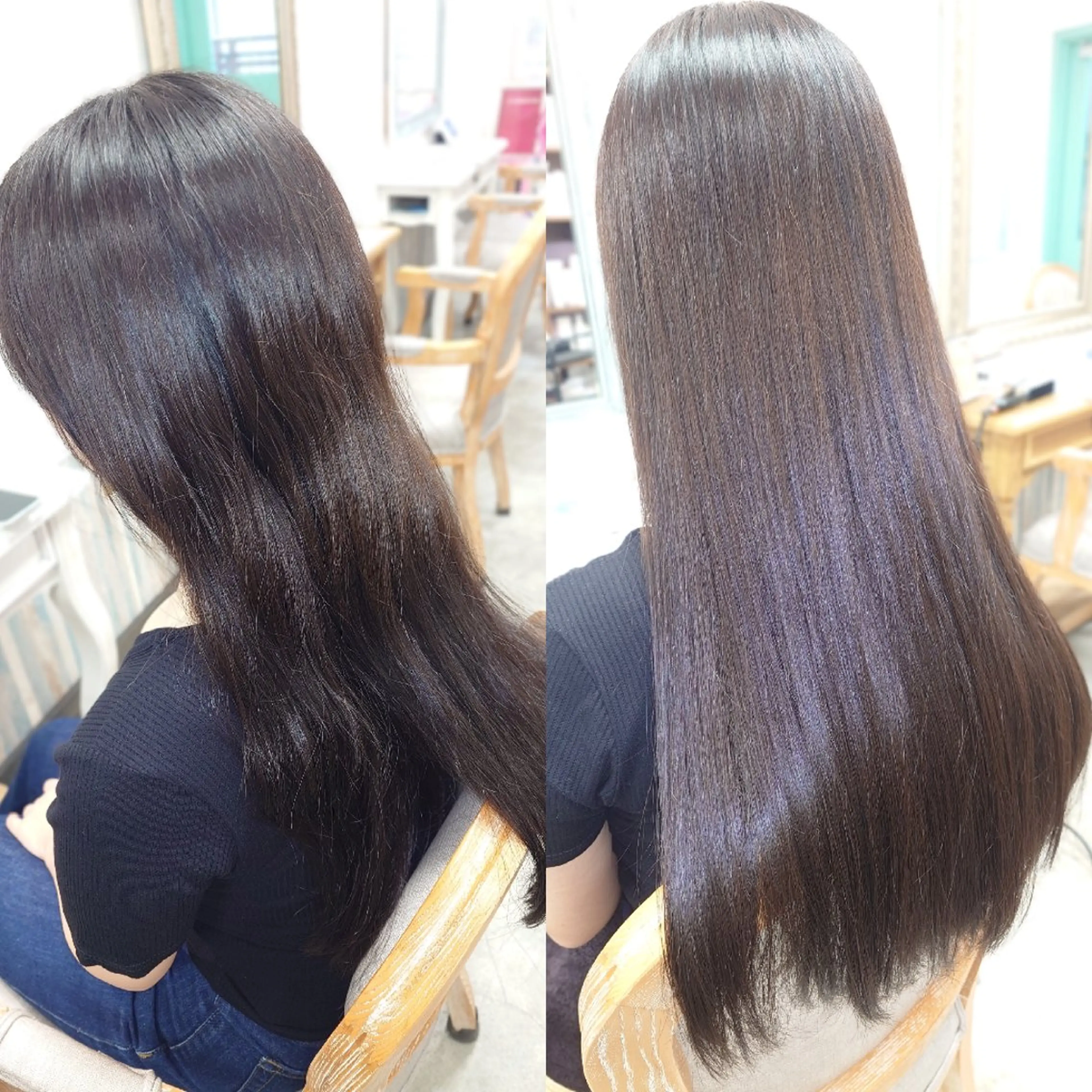 ロング 髪質改善 トリートメント 縮毛矯正 tico 🌱shiori🌱のマツエク・マツパデザイン