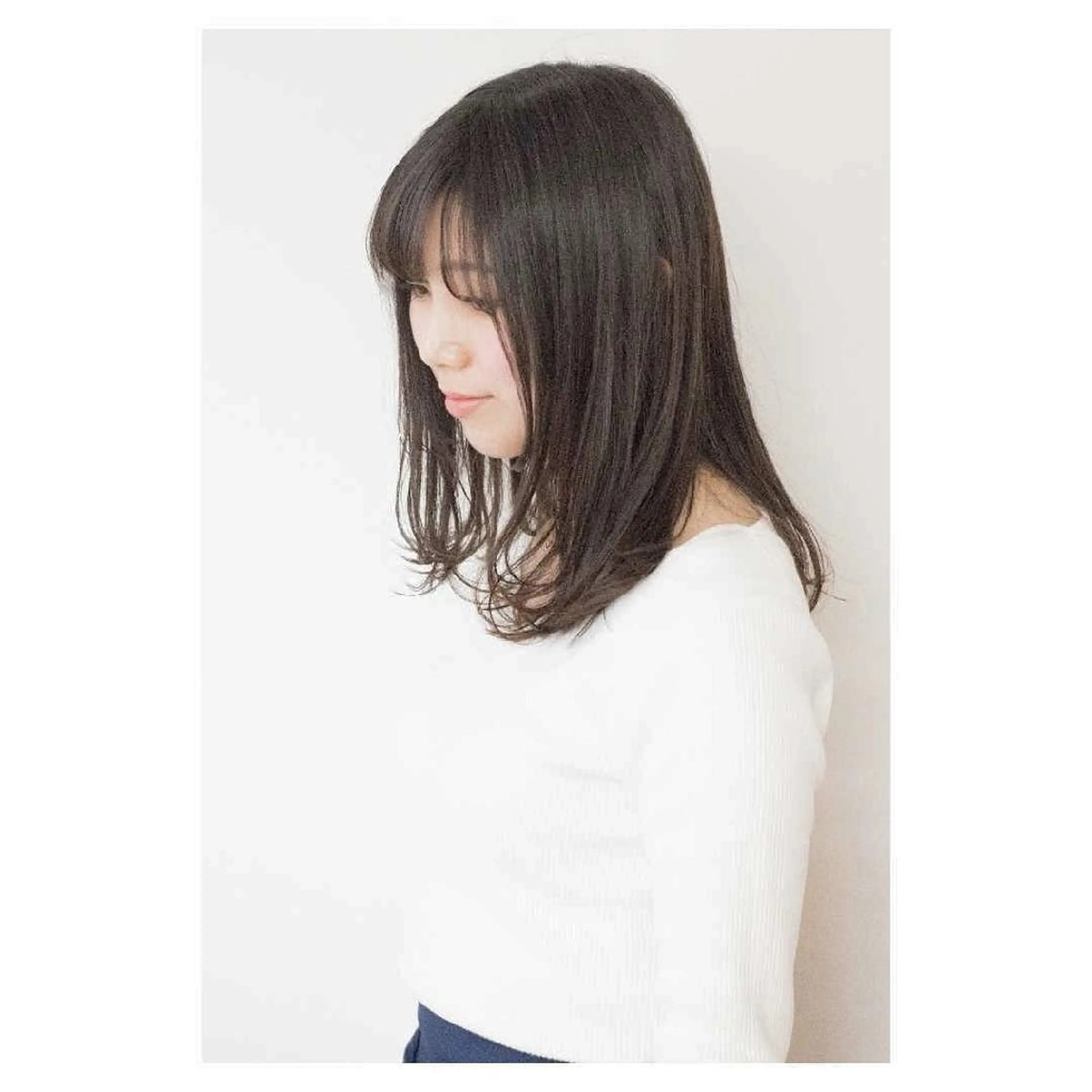 ミディアム カラー アッシュ イルミナカラー バイオレットカラー 原田 祥彰のヘアスタイル