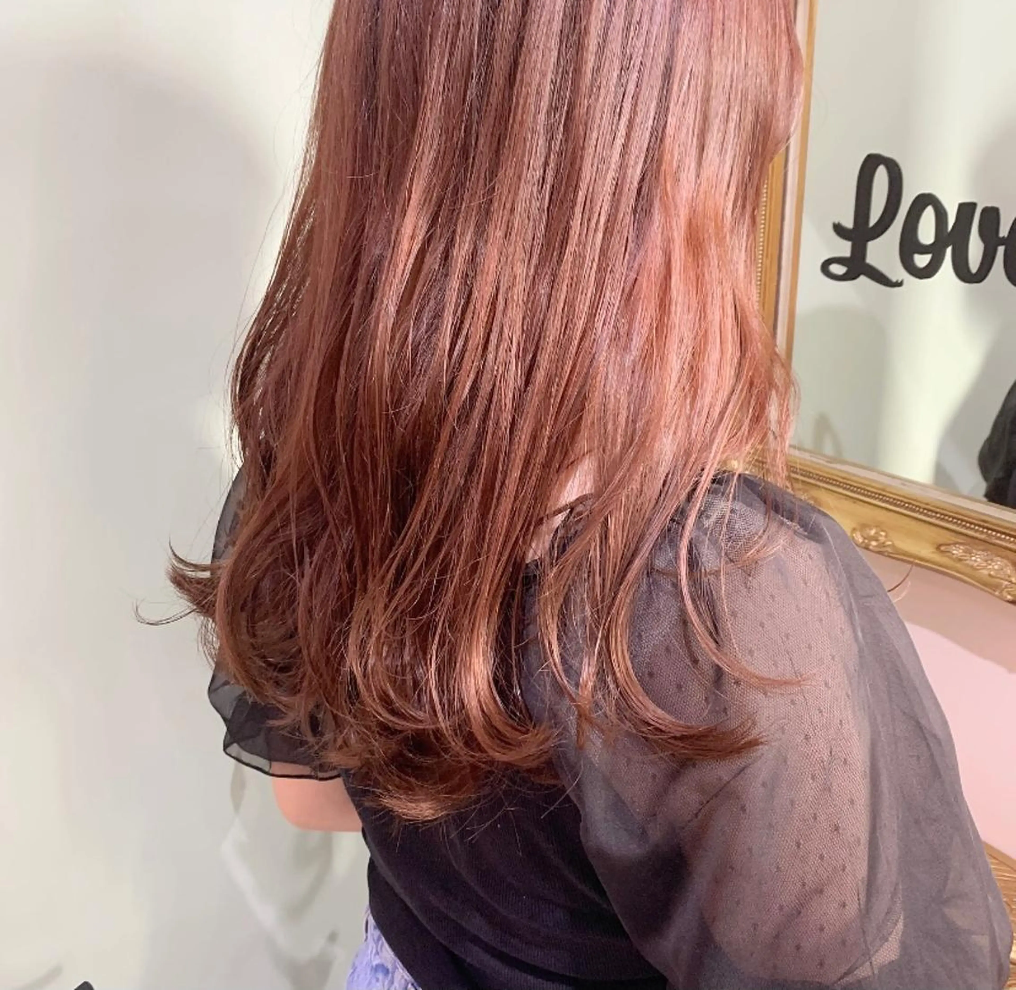 ミディアム カット ヘアカラー トリートメント 小顔カット/韓国 カラー🌙shikiのヘアスタイル