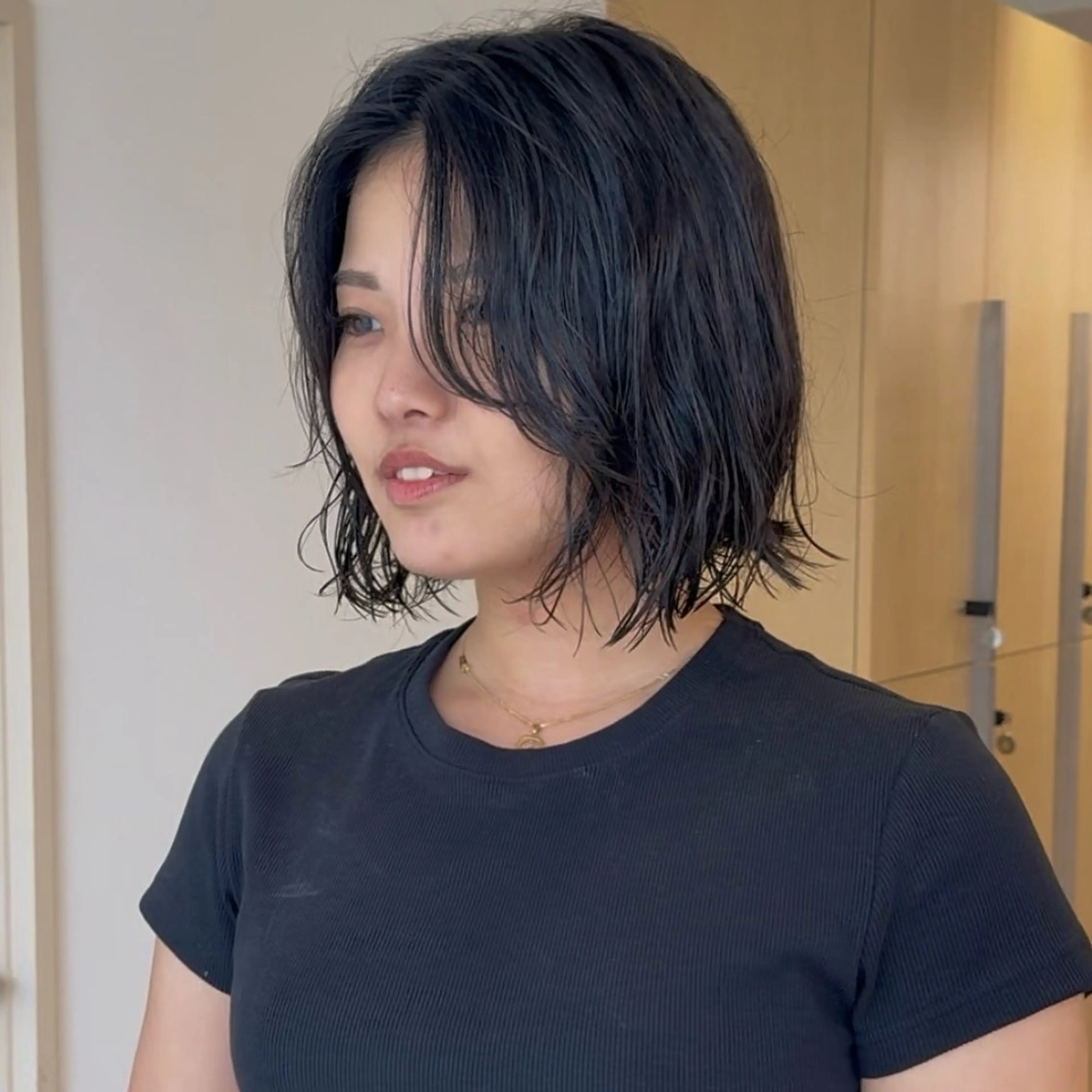 ミディアム パーマ カット パーマ トリートメント noa/ 渋谷のヘアスタイル