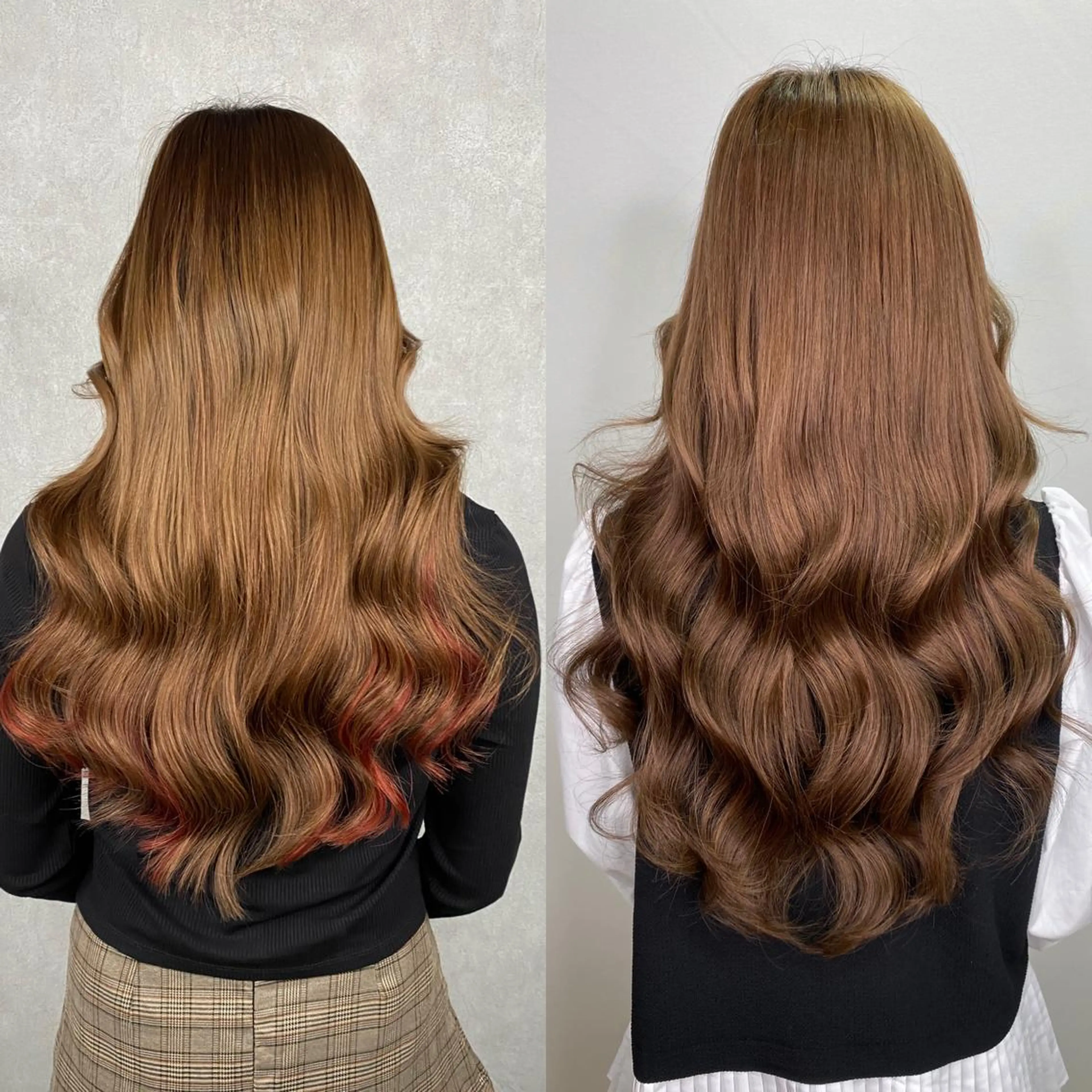 ミディアム 💎馴染むエクステ× 縮毛矯正TOMO💎のヘアスタイル