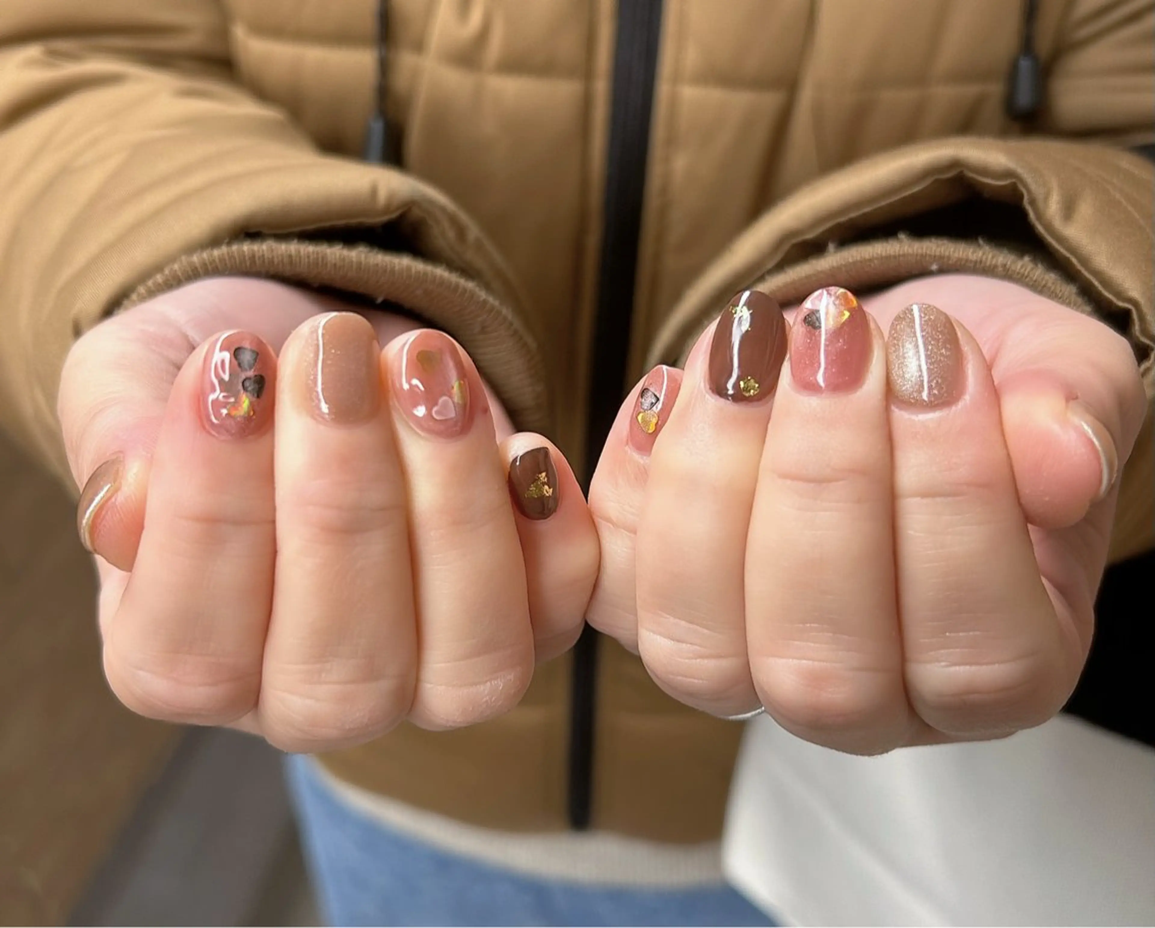 ネイル ハート バレンタイン ハンドネイル 自宅サロン♡ Mamiのネイルデザイン