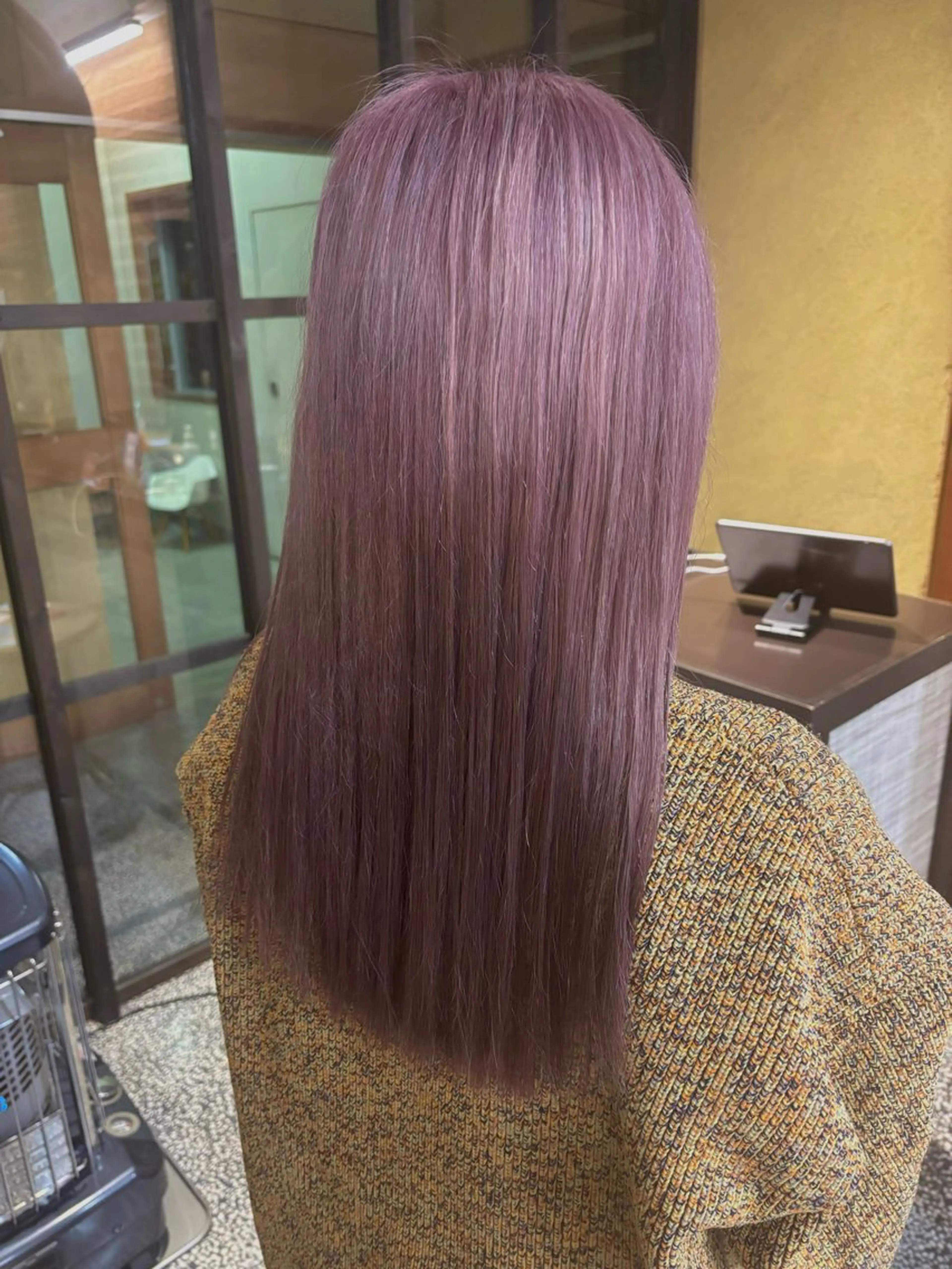 ロング カラー グレージュ ピンクカラー zerohair むらなかあやね🐰ᩚのヘアスタイル