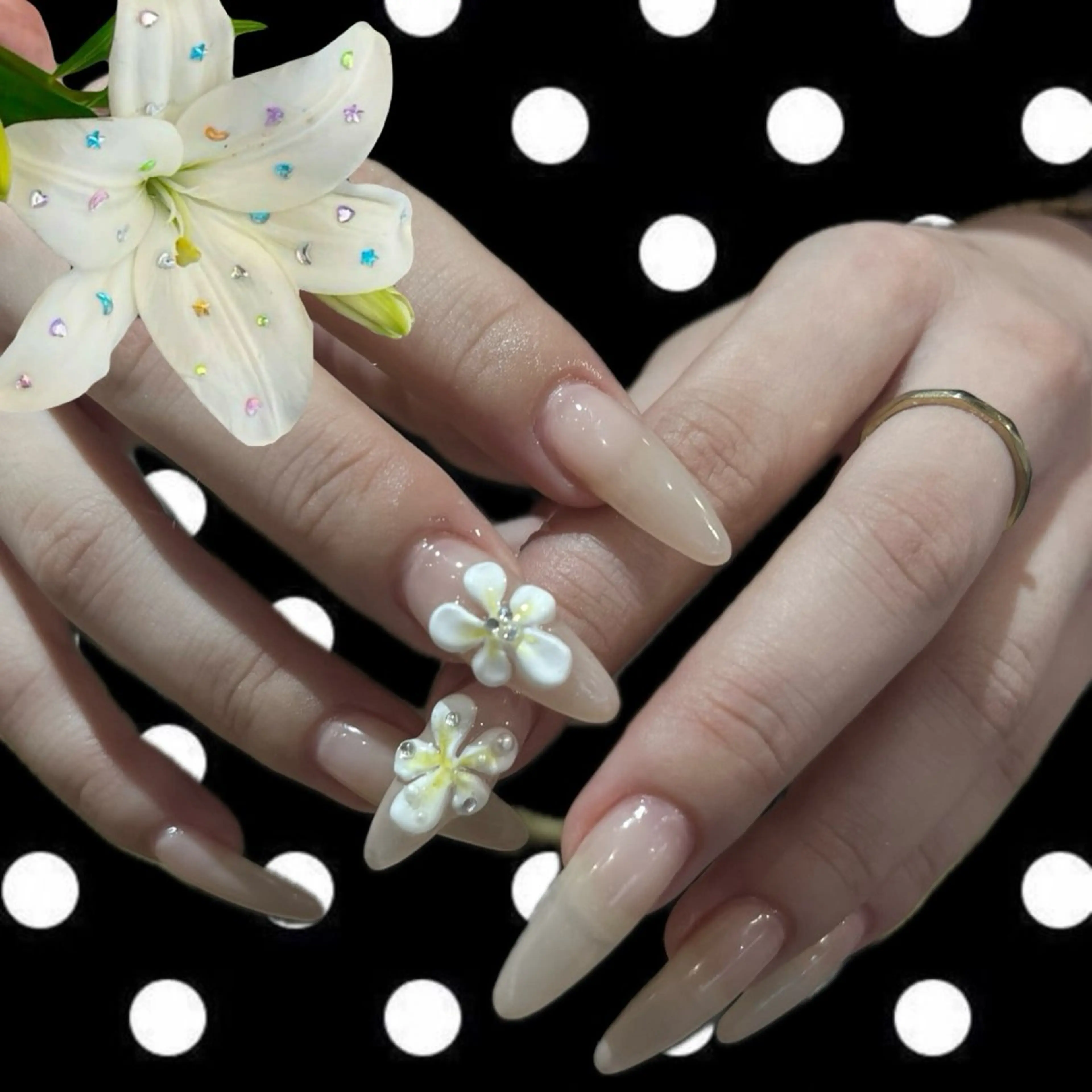 ハンドネイル ★ワンカラーorラメグラデーション（オフなし）の写真