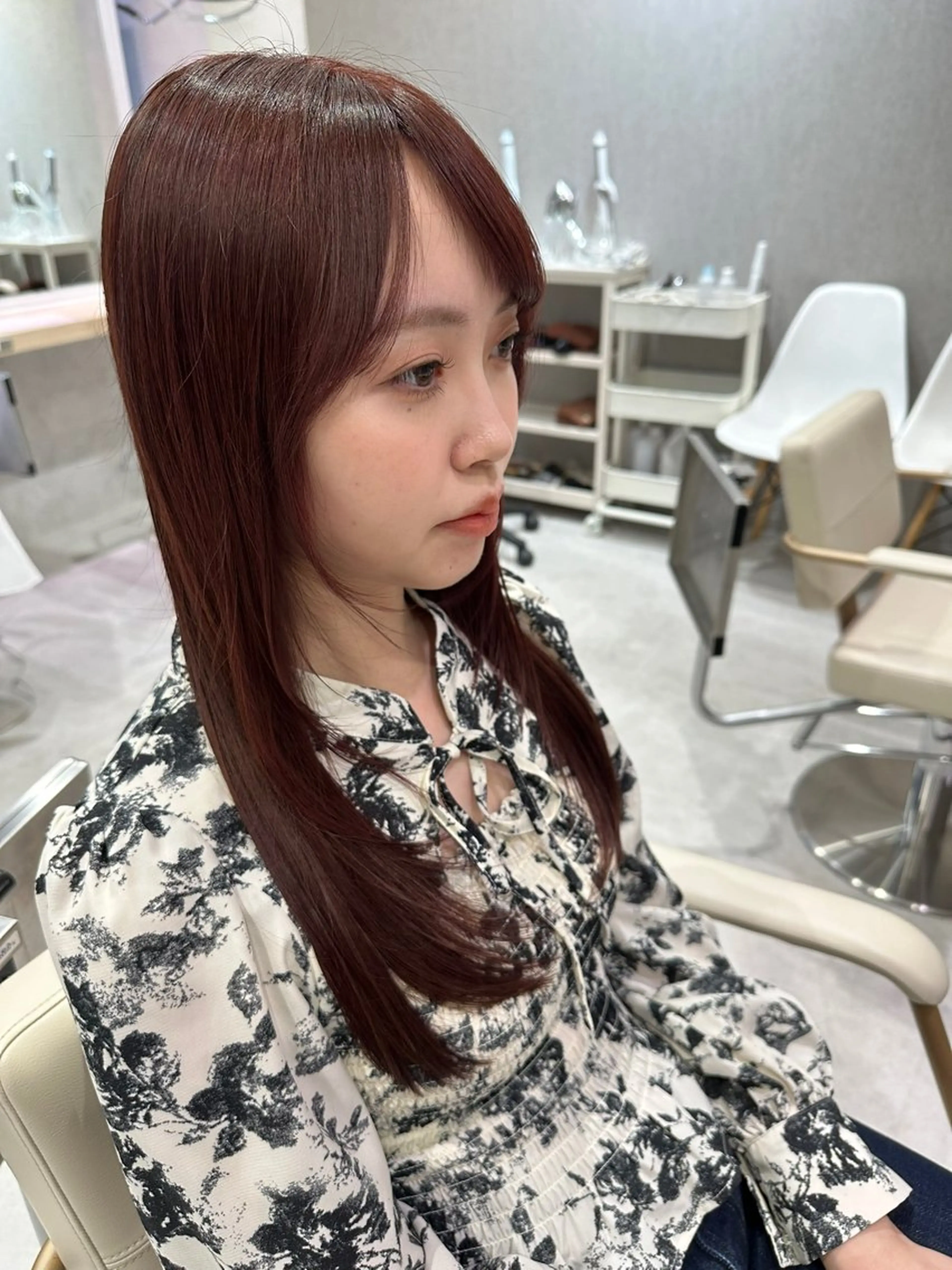 セミロング ヘアカラー トリートメント 美髪⭐︎髪質改善 井上 康司のヘアスタイル