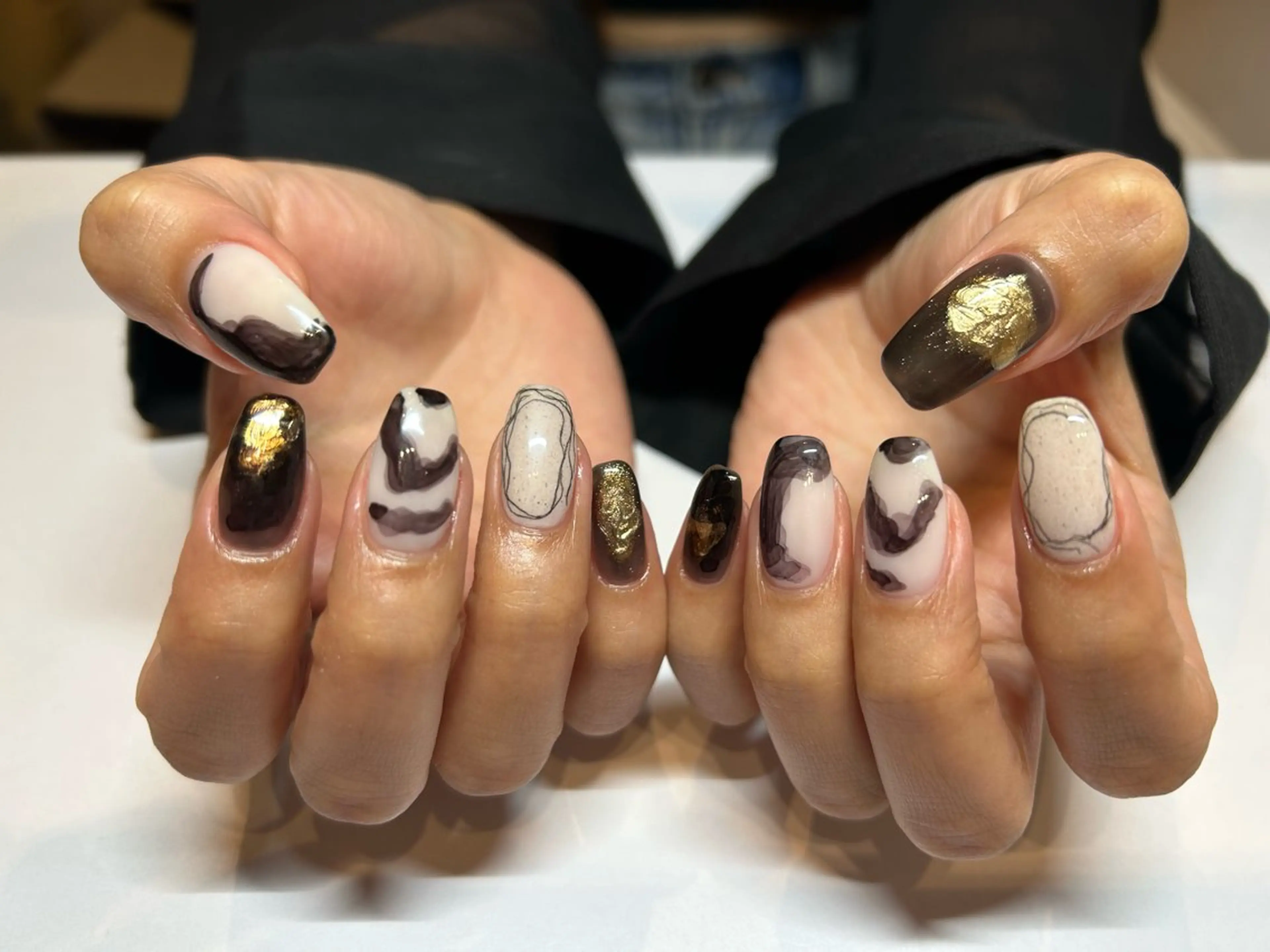 ネイル クリアネイル ニュアンスネイル ハンドネイル 表参道colore店 REICAのネイルデザイン