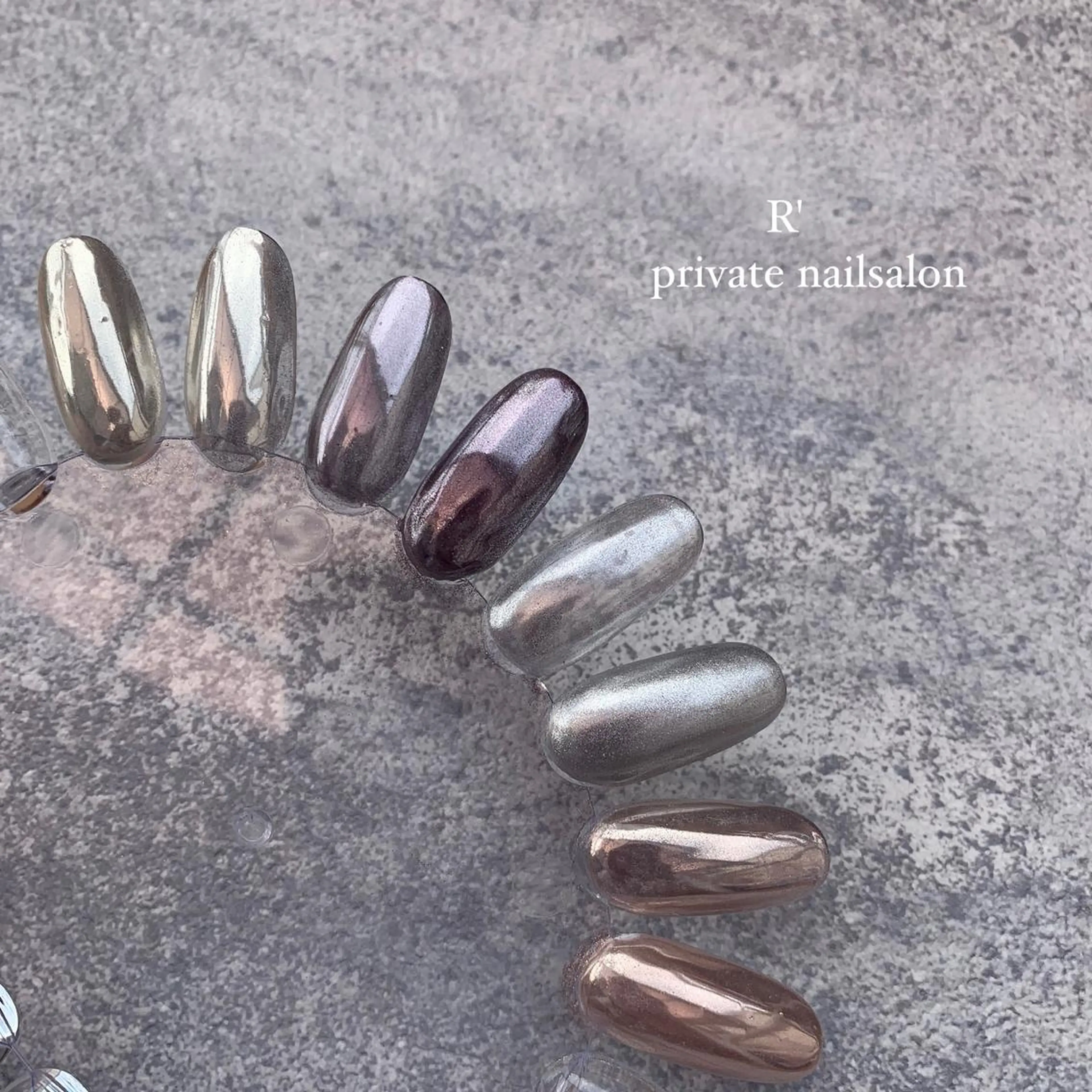 ネイル ミラーネイル ニュアンスネイル Bersinar nail(rina)のネイルデザイン