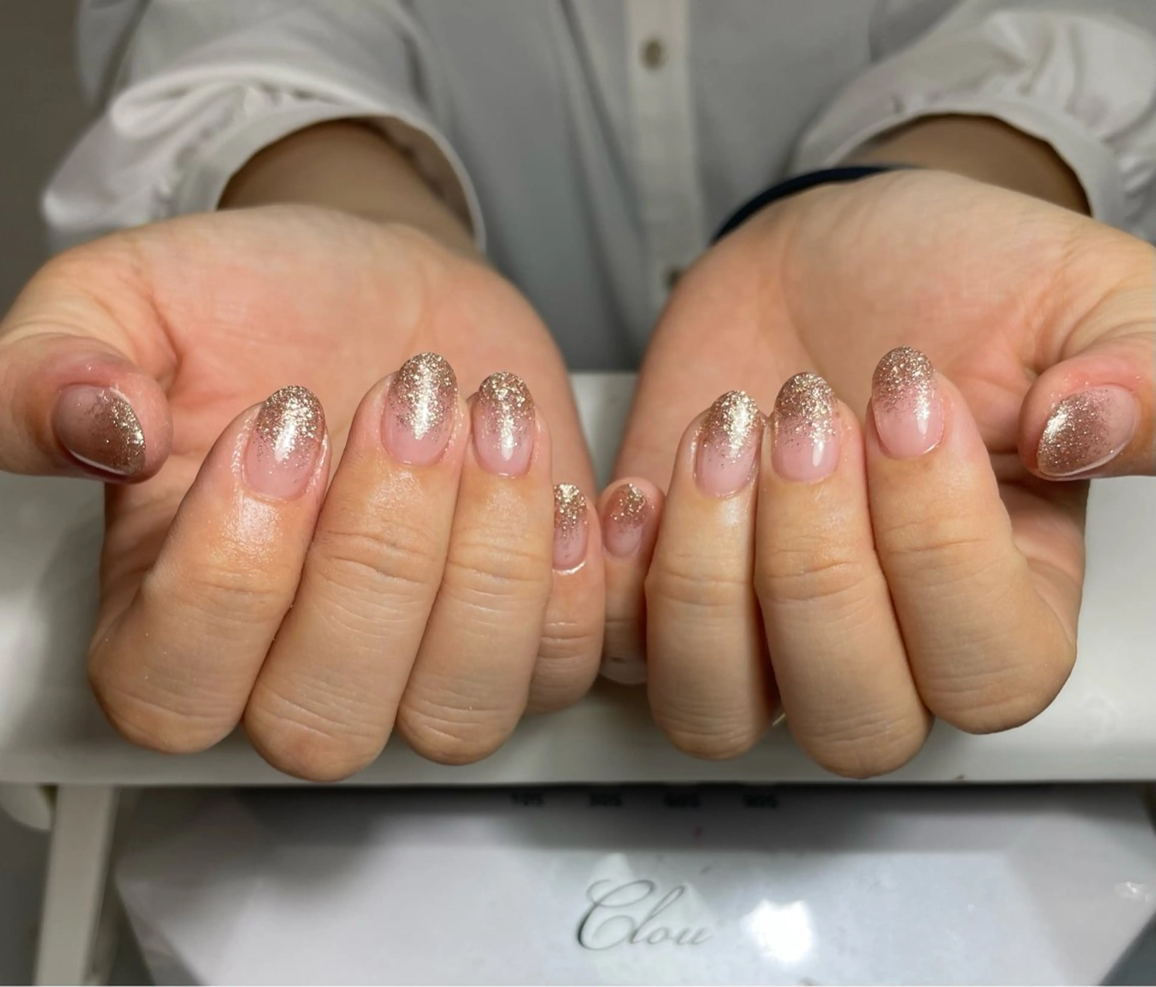 ネイル グラデーション ラメ(グリッター) ラメグラデーション mao ♪♪のネイルデザイン