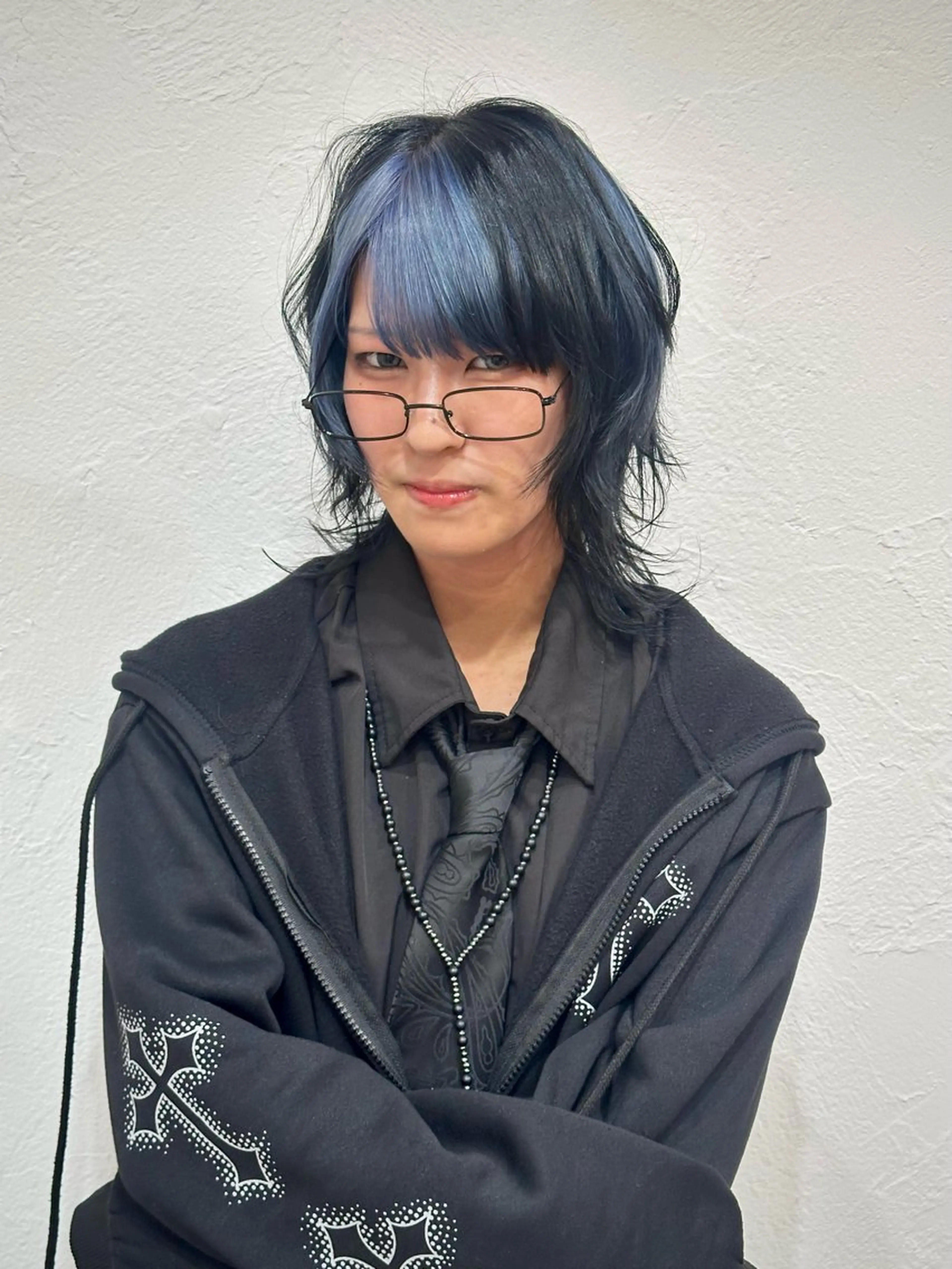 ロング カラー デザインカラー ヘアカラー トリートメント 山之内匠/艶カラー/ ハイトーン/ブリーチのヘアスタイル