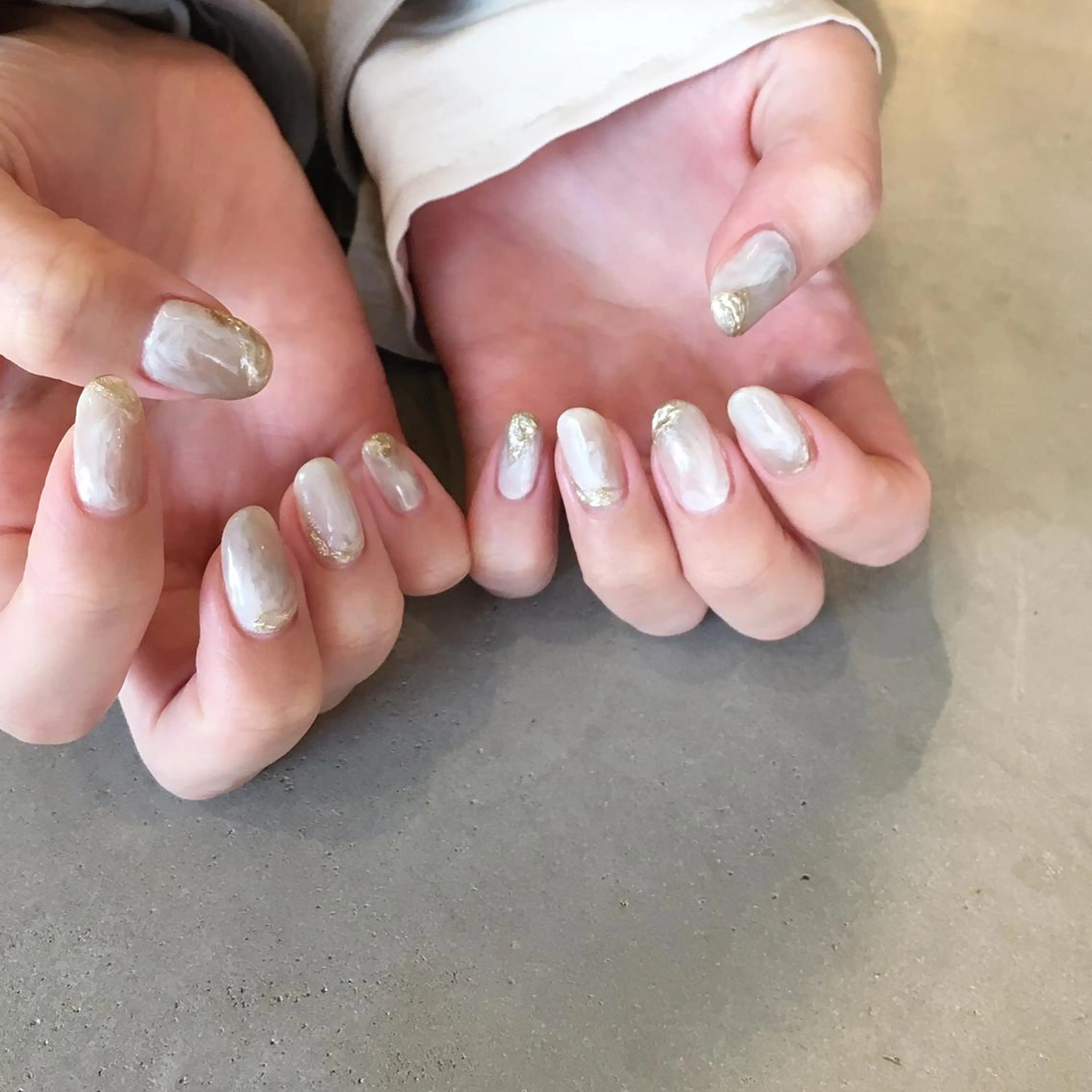 ネイル アートネイル 長さ出し ジェルネイル マットネイル ミラーネイル ハンドネイル nail salon Soeurのネイルデザイン