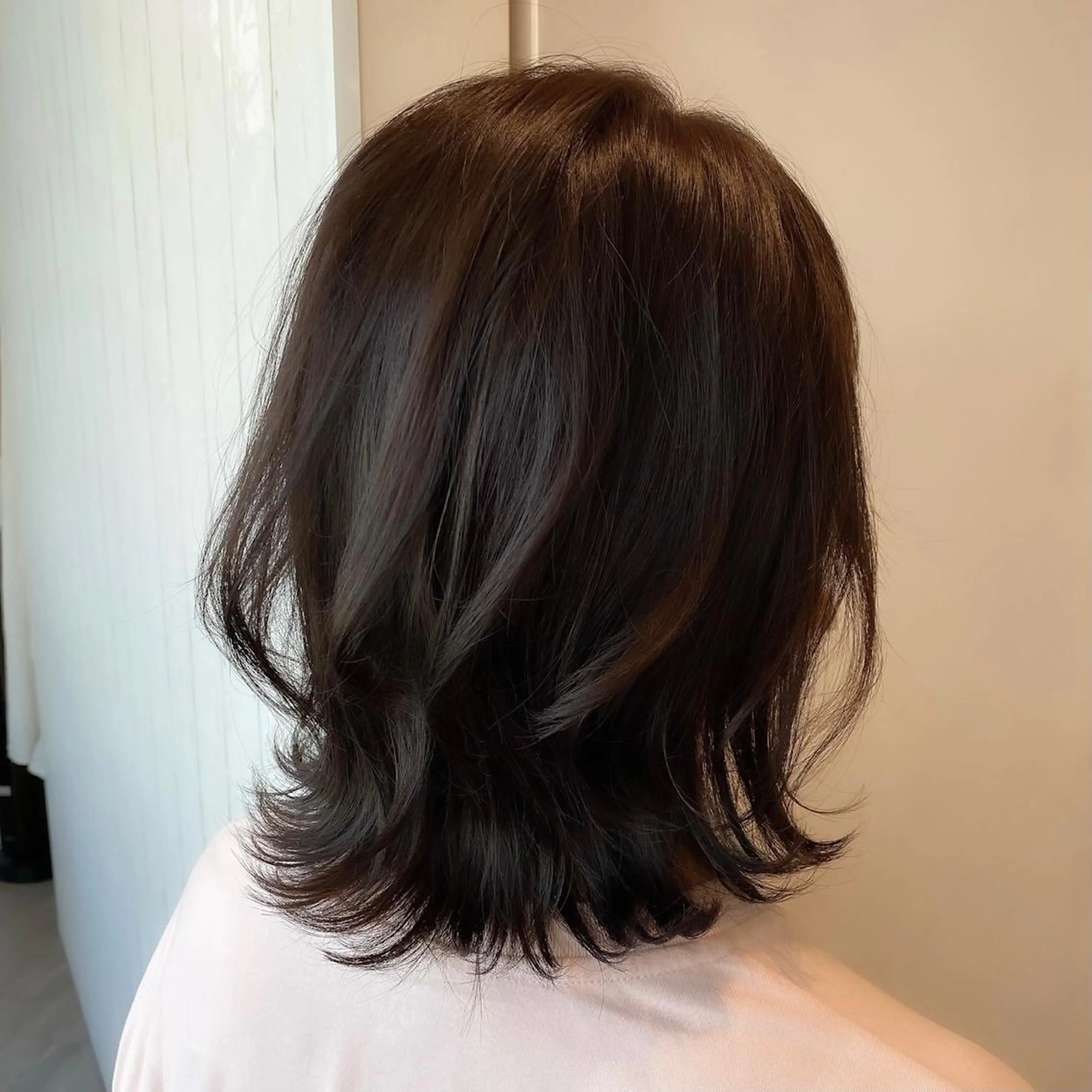 ミディアム カラー カット ヘアカラー トリートメント 顔まわりカット🌟 くびれヘア/寺門遥輝のヘアスタイル