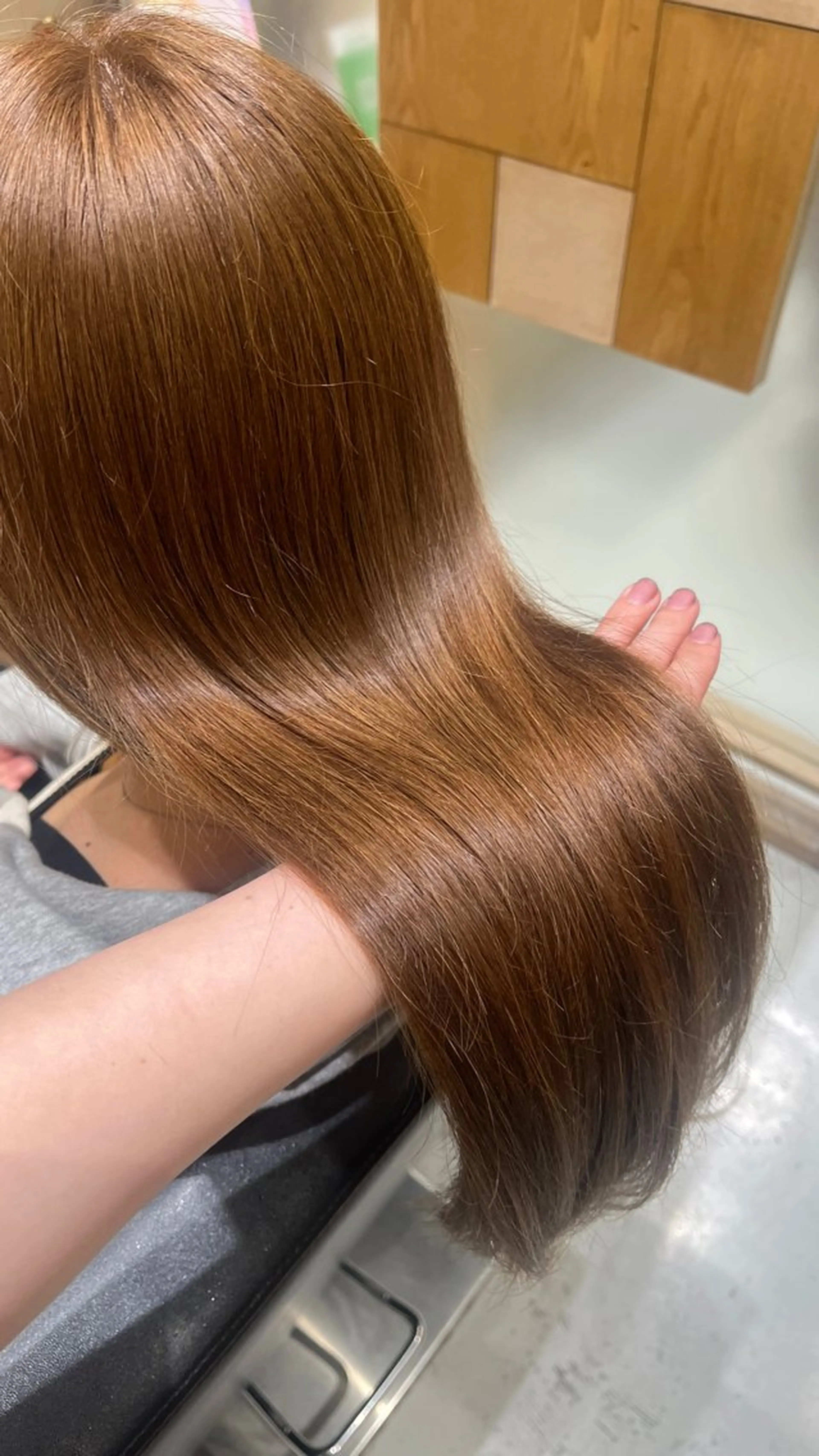 ロング カット ヘアカラー トリートメント 盛れる顔周り/髪質 改善/ふみか🩰🤍のヘアスタイル