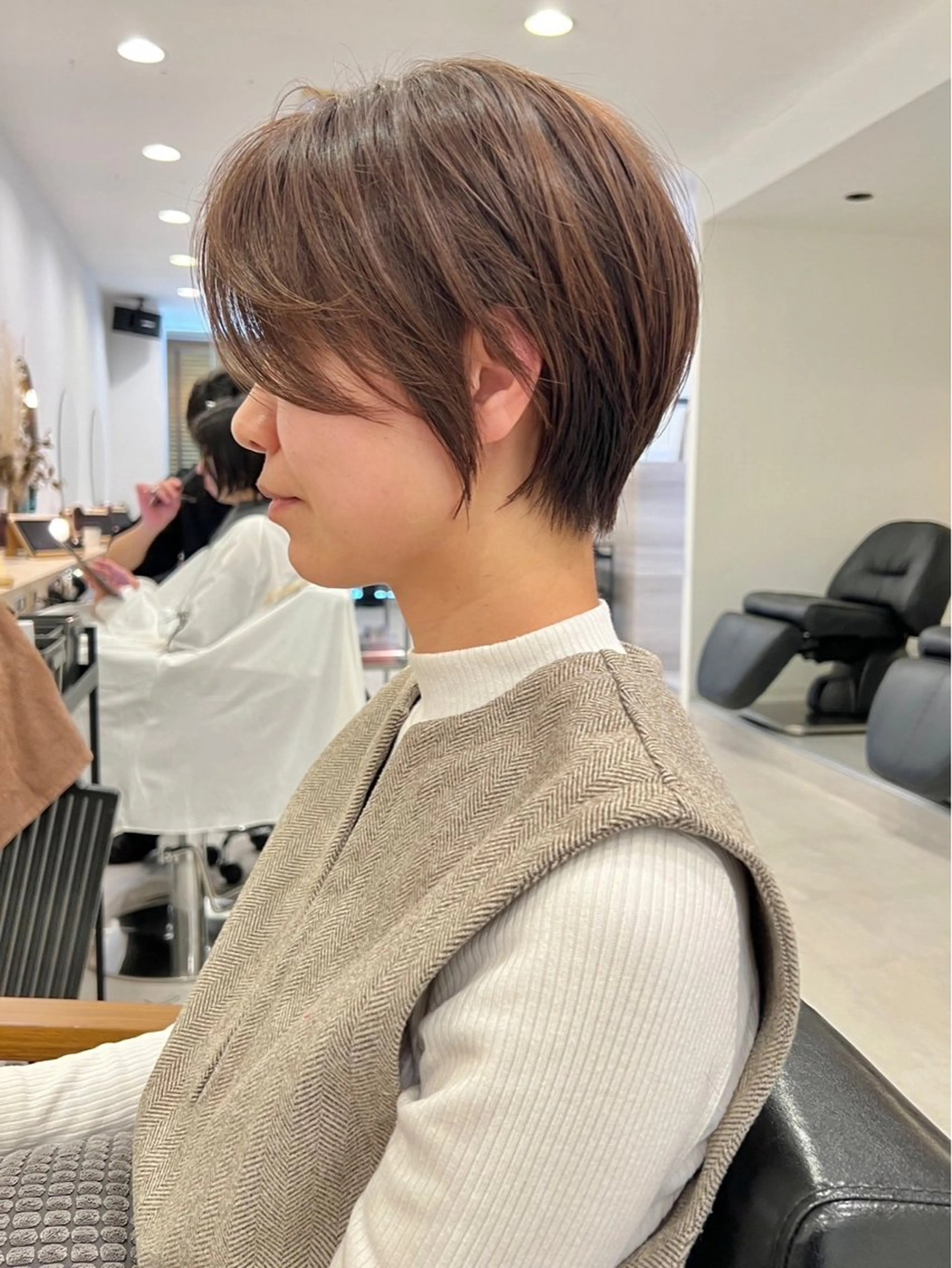 ショート 福井 茉菜美のヘアスタイル
