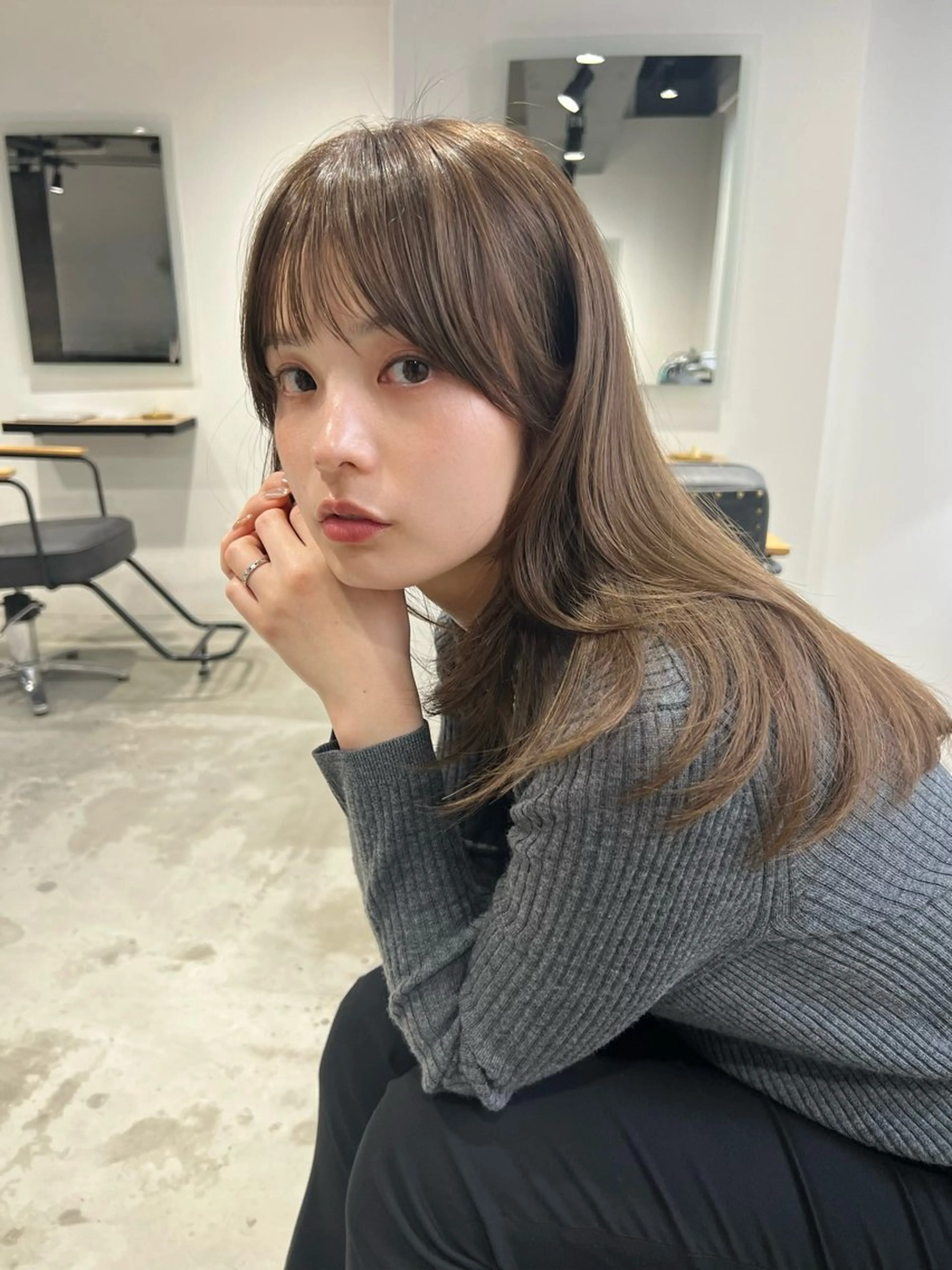 ロング 透明感カラー 🤍のヘアスタイル