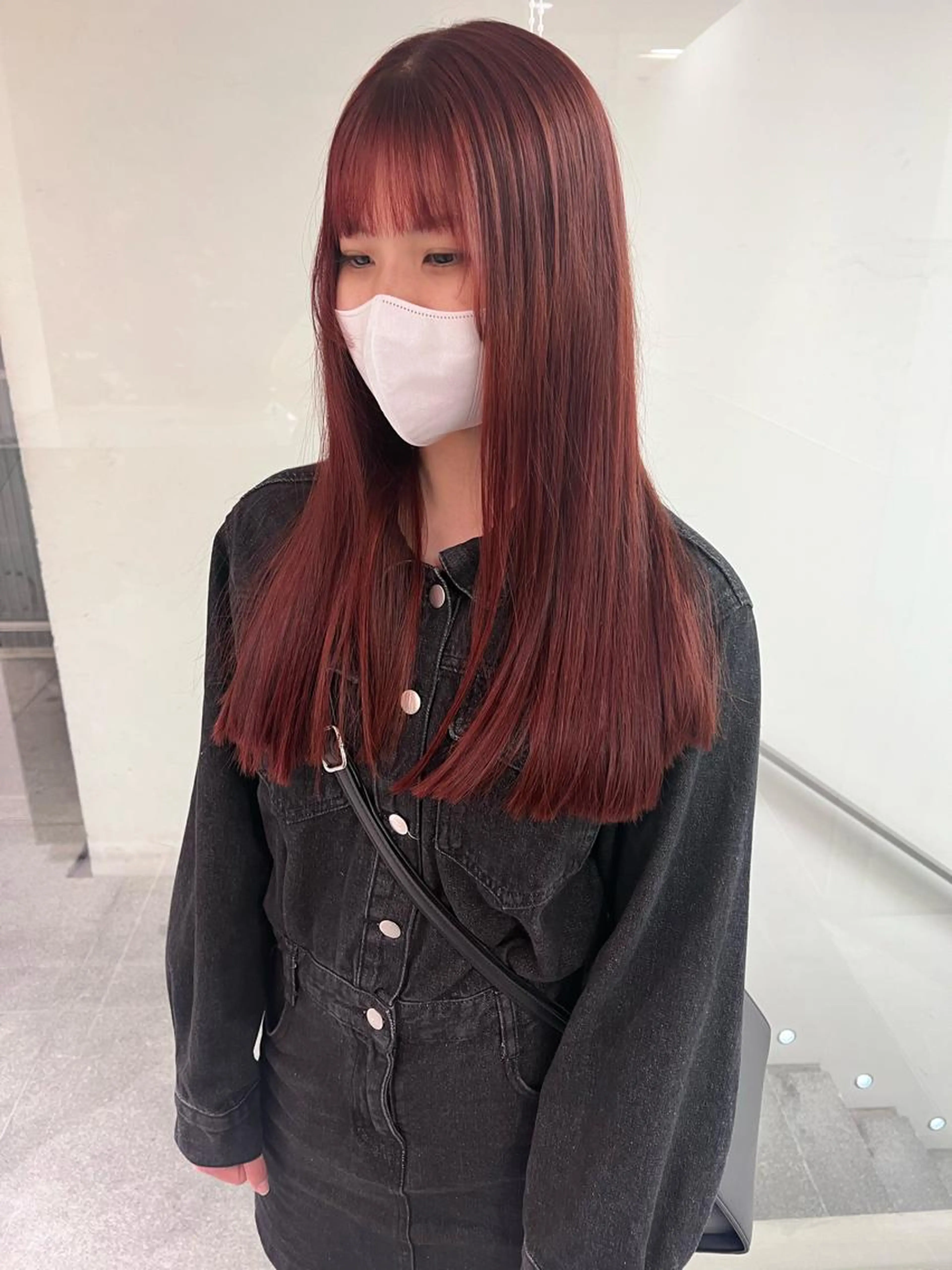 ［広がりや癖が気になる方］骨格補正カット+ストレートパーマ×Aujua3stepトリートメント✨の写真