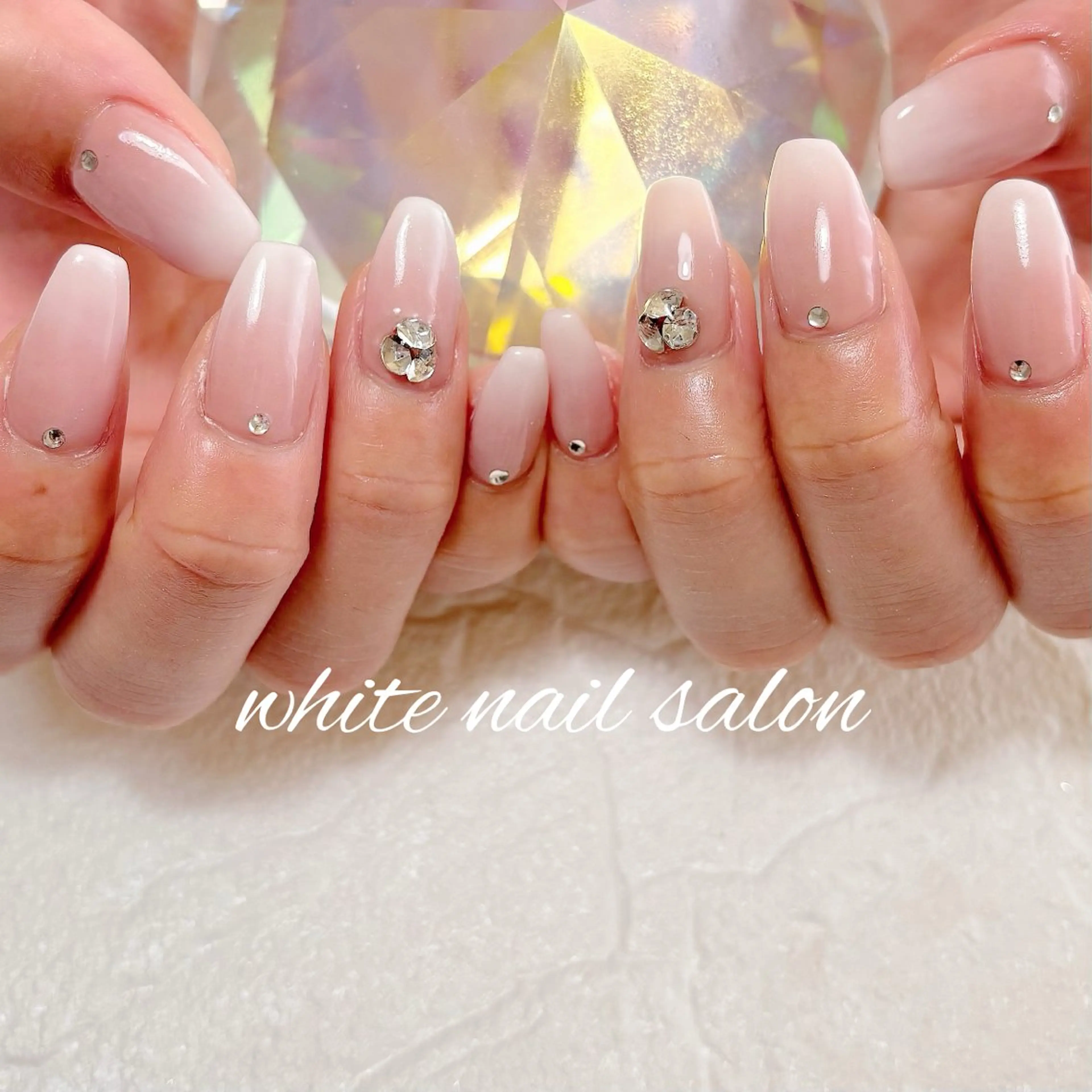 ネイル フットネイル ラメ(グリッター) 持ち込み ハンドネイル white nail salonのネイルデザイン
