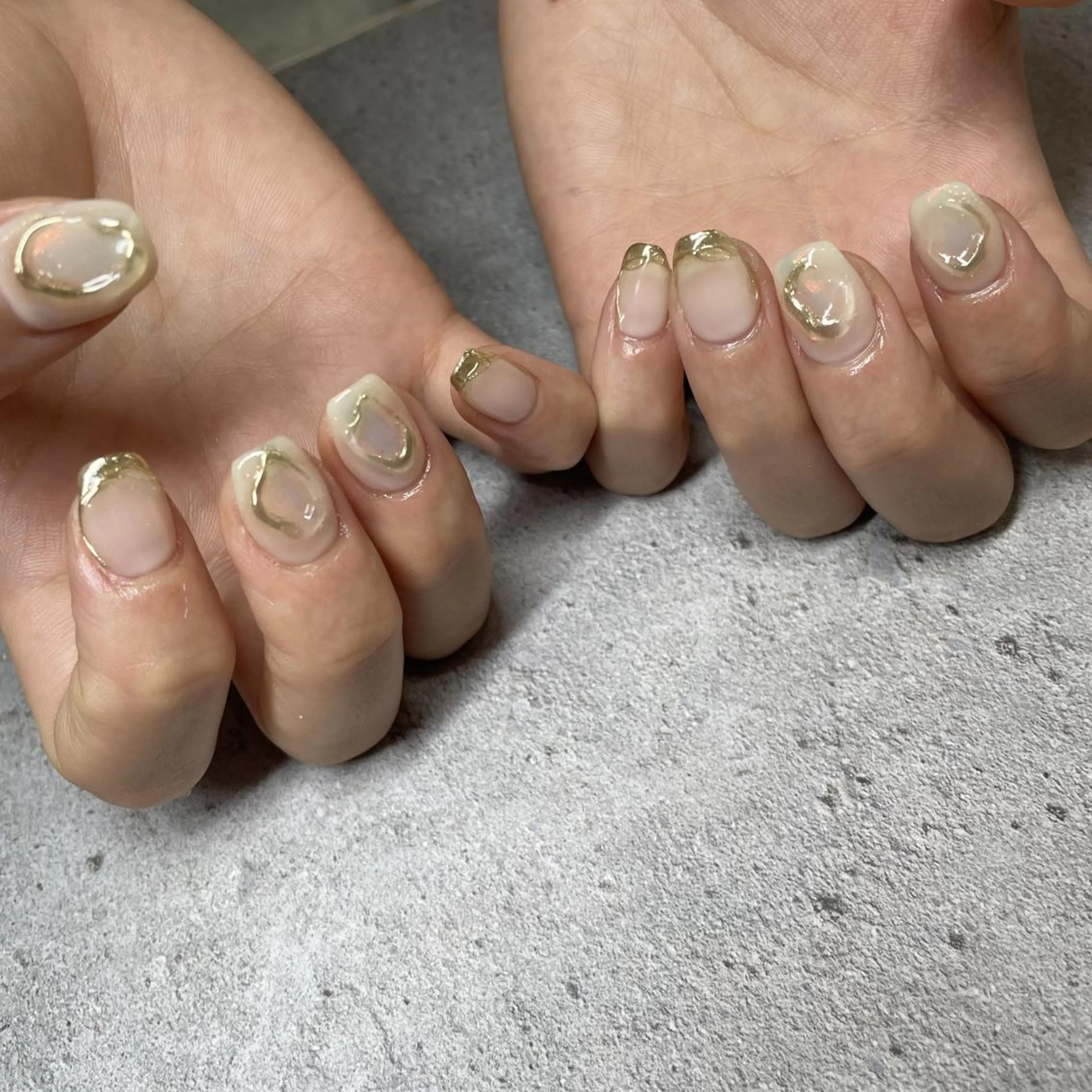 ネイル p.o.n.所属・🫧aku🫧 自由が丘／フィルインのネイルデザイン